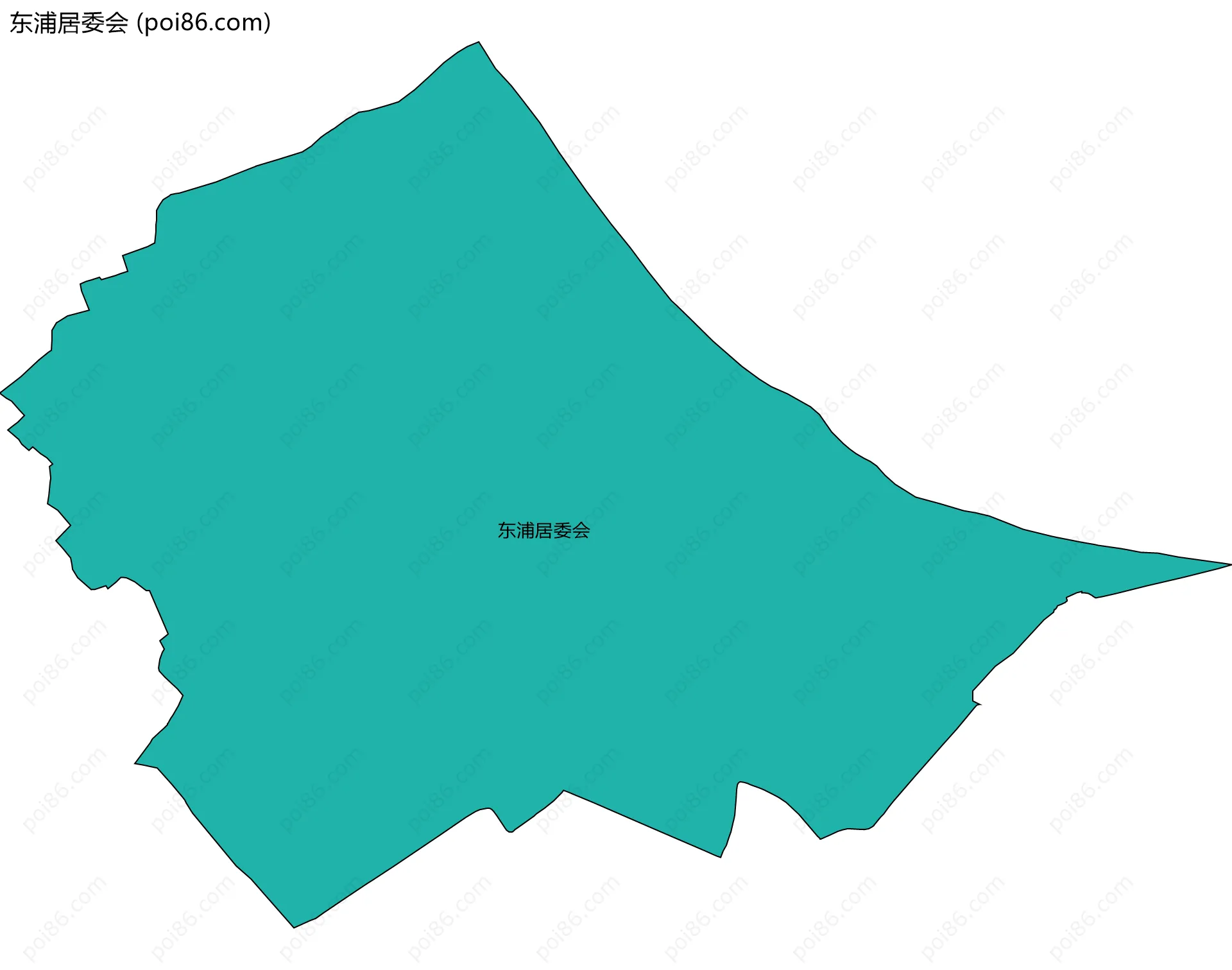 东浦居委会边界地图