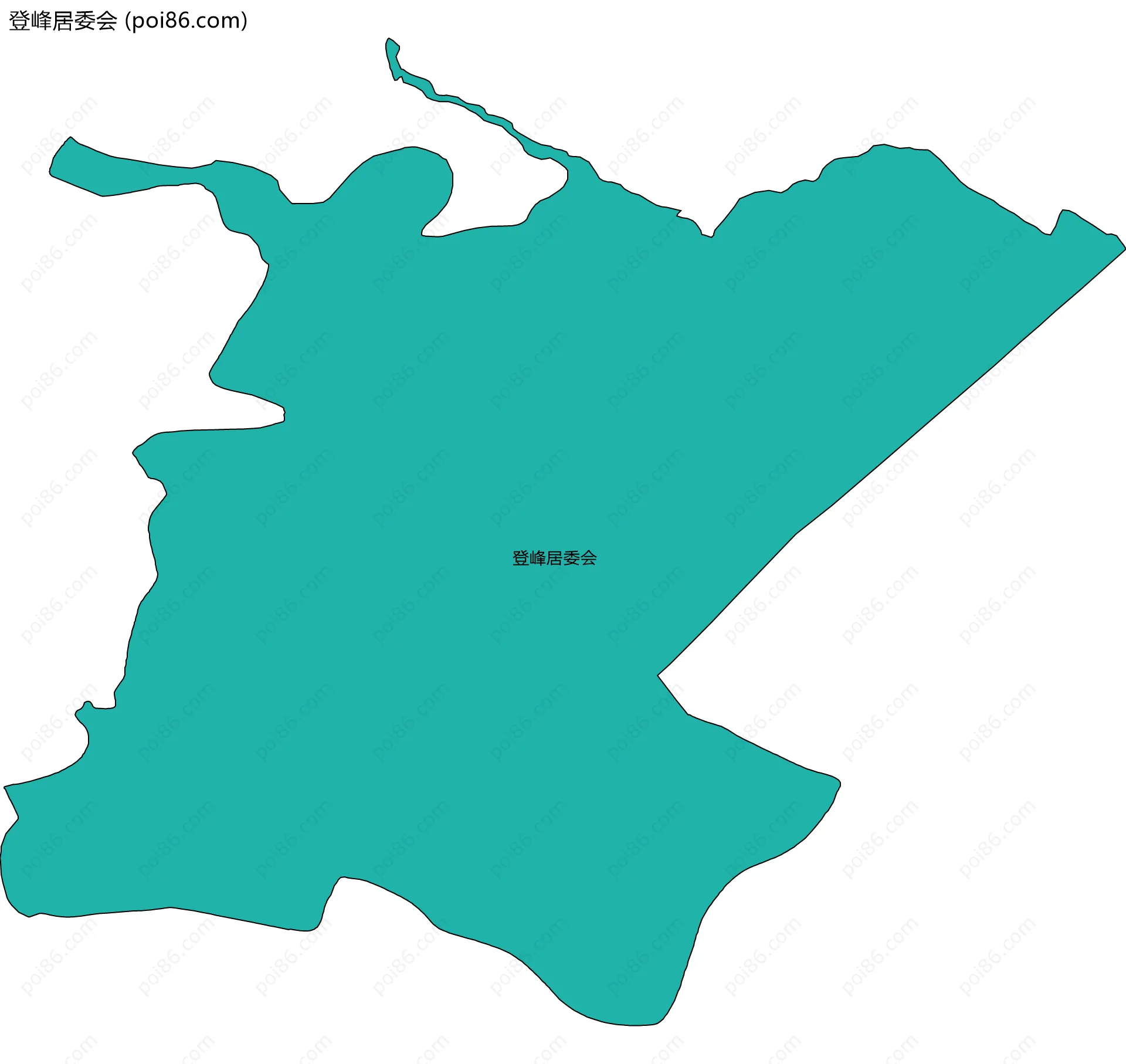 登峰居委会边界地图