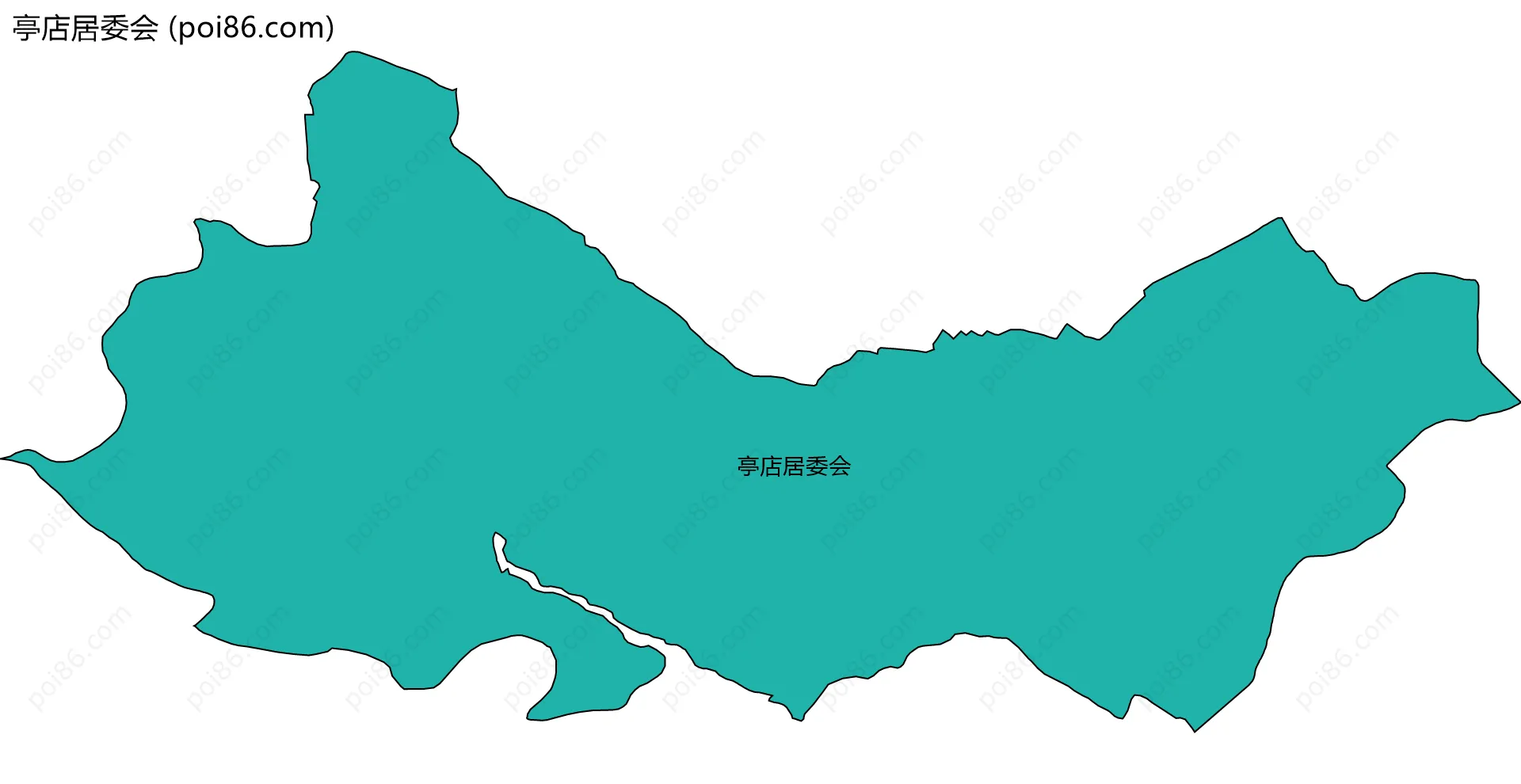 亭店居委会边界地图