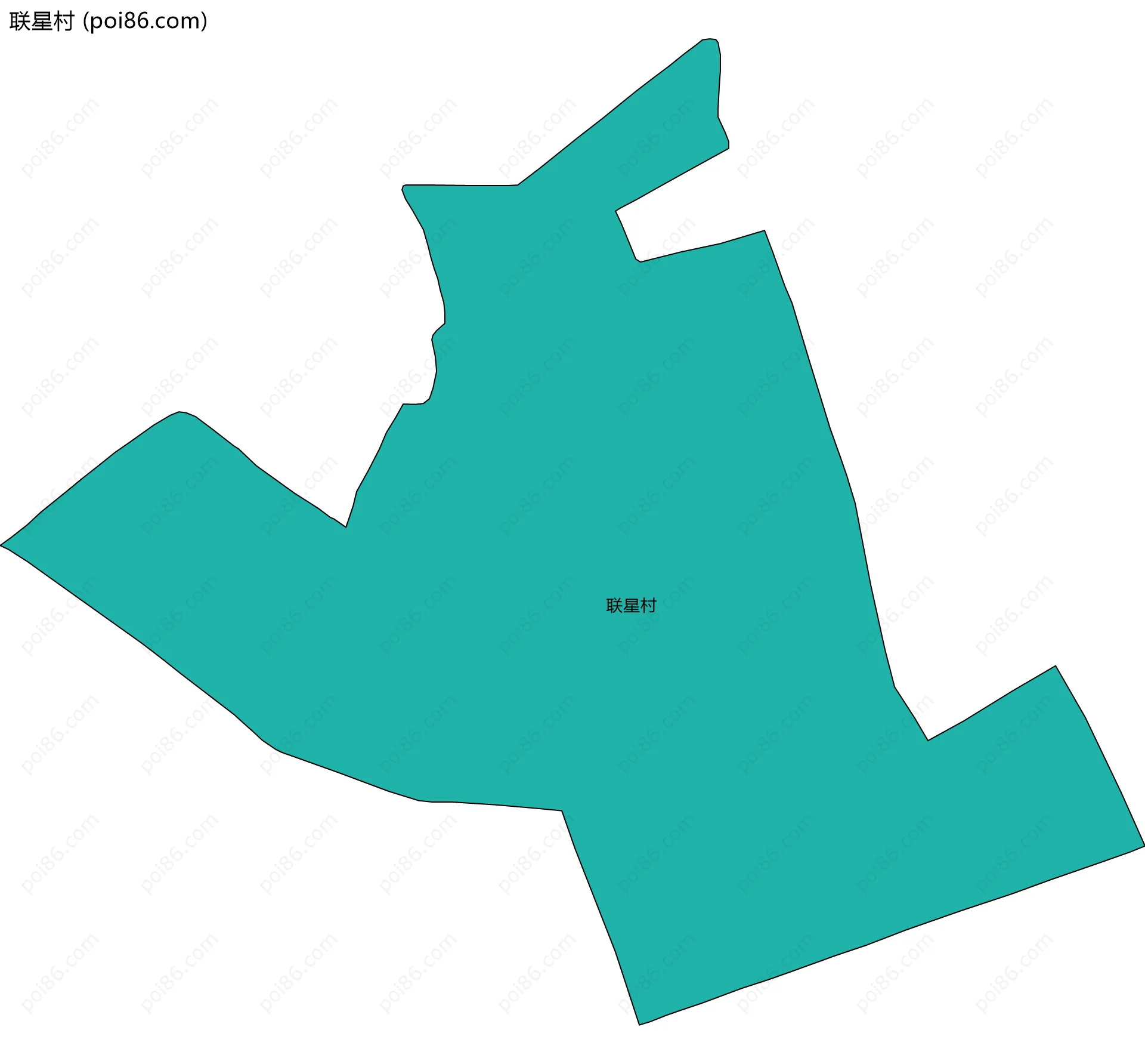 联星村边界地图