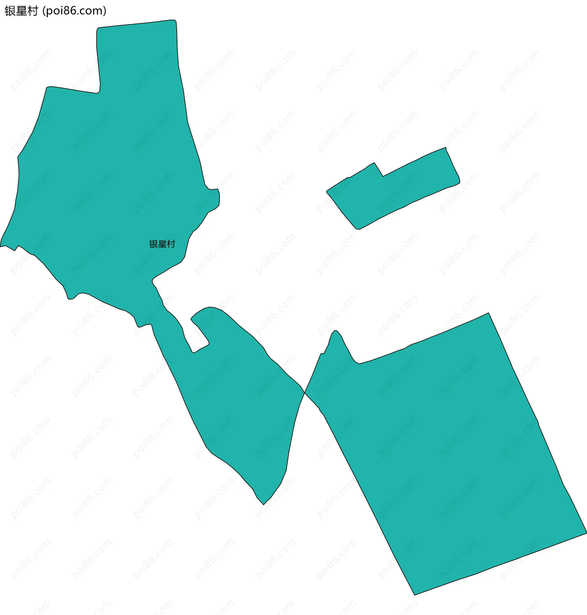 银星村边界地图