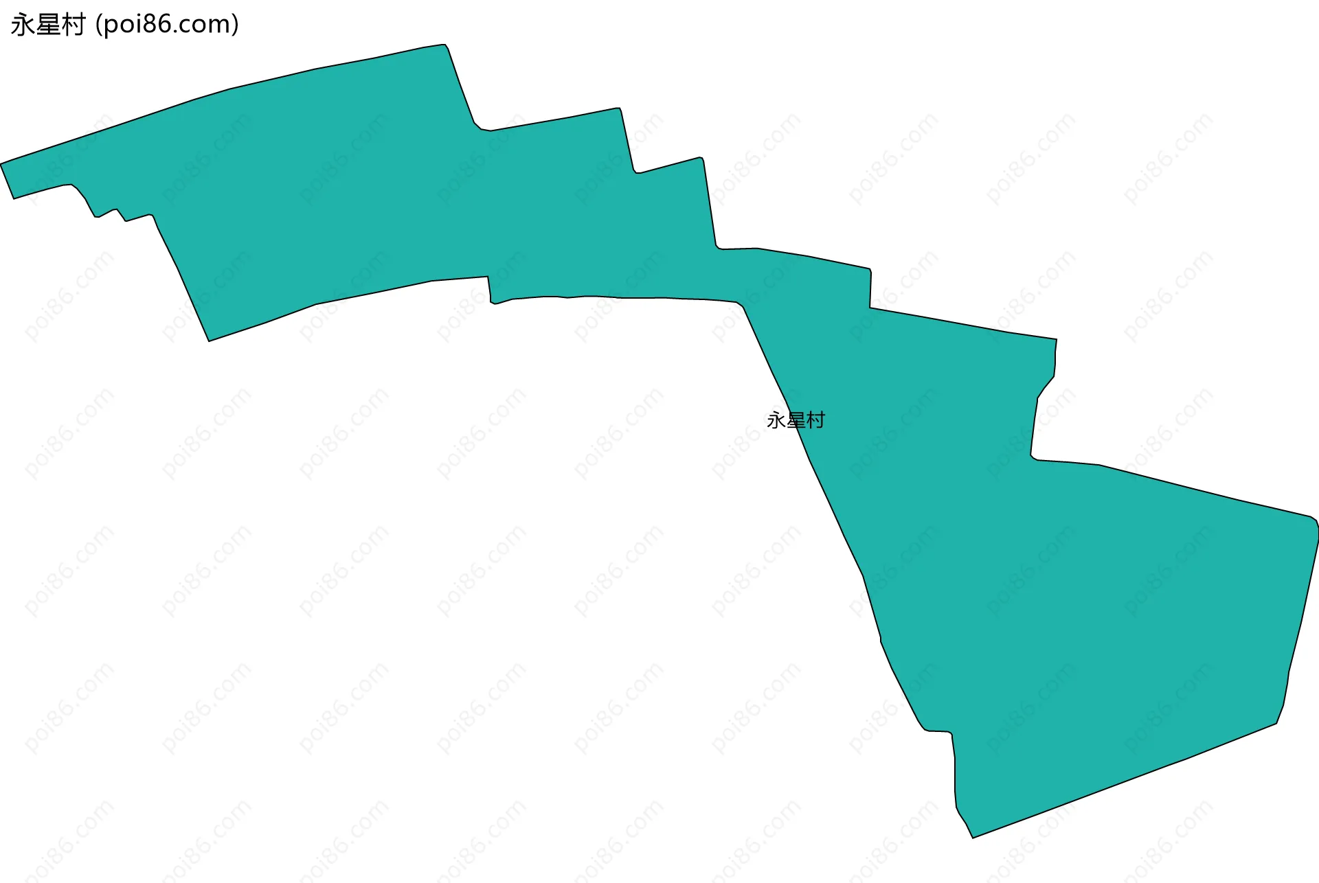 永星村边界地图