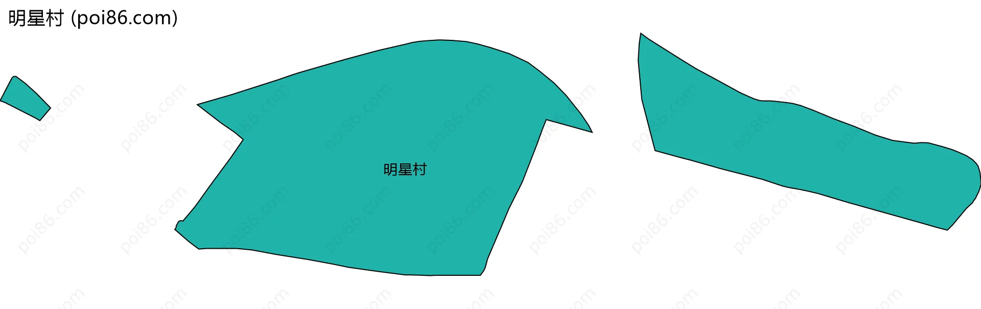 明星村边界地图