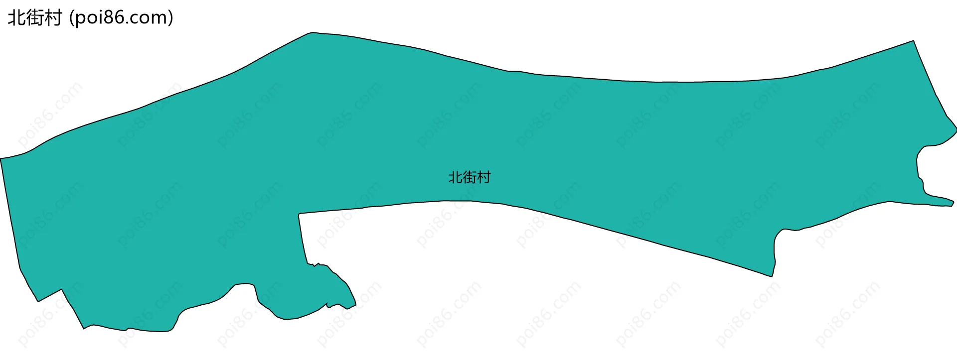 北街村边界地图