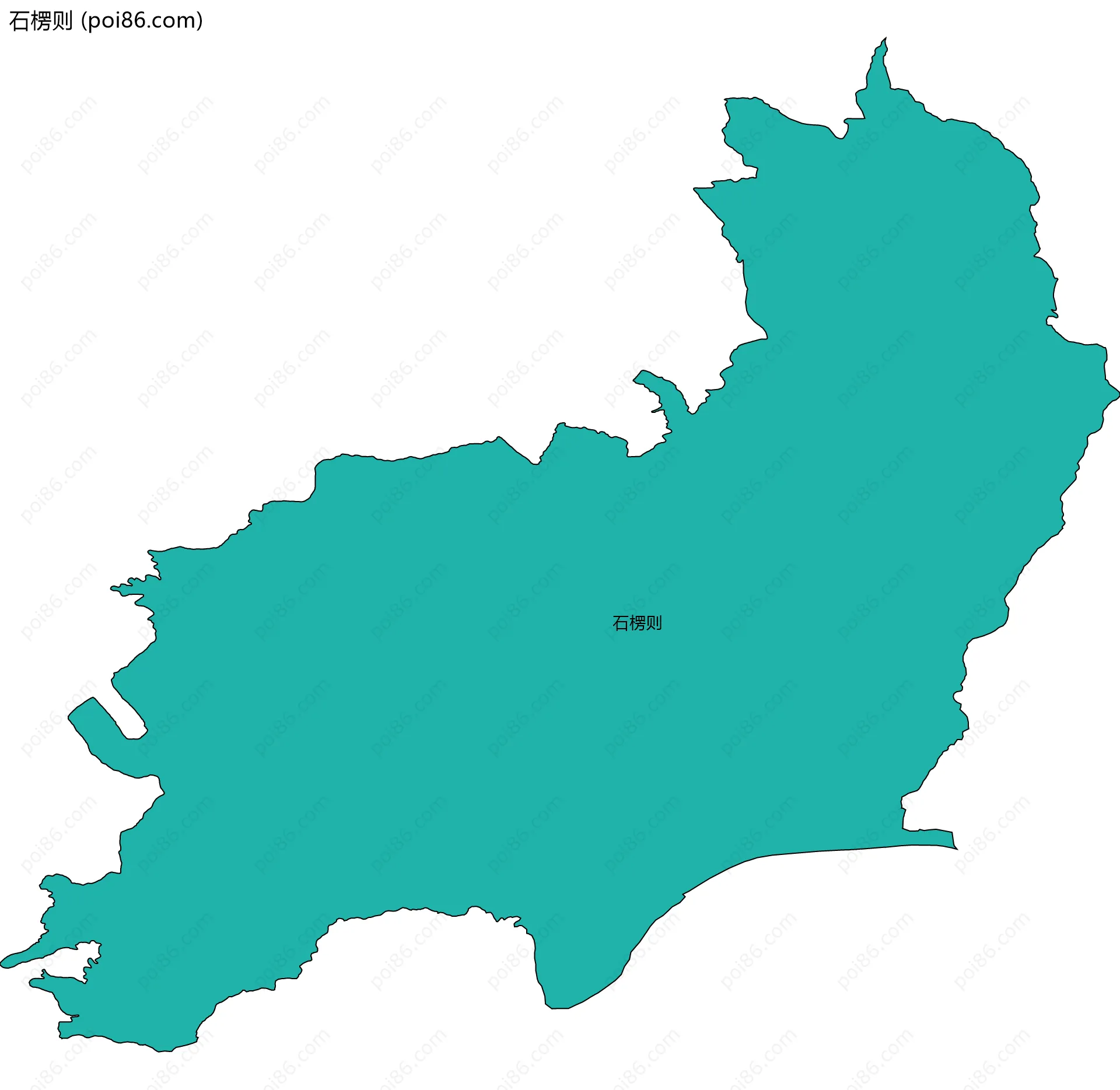 石楞则边界地图