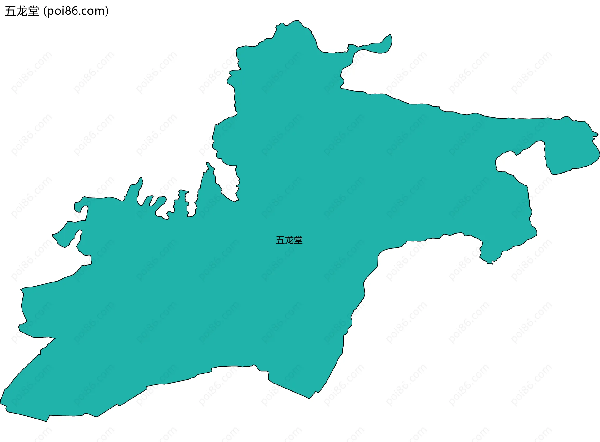 五龙堂边界地图