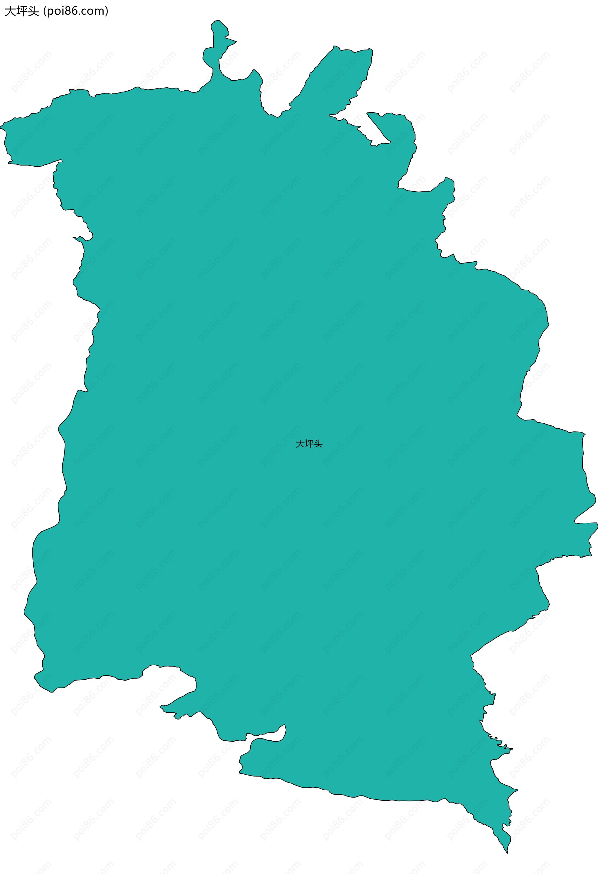 大坪头边界地图