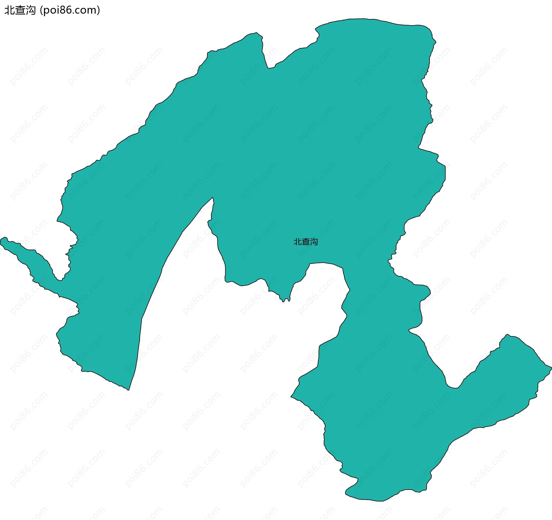 北查沟边界地图