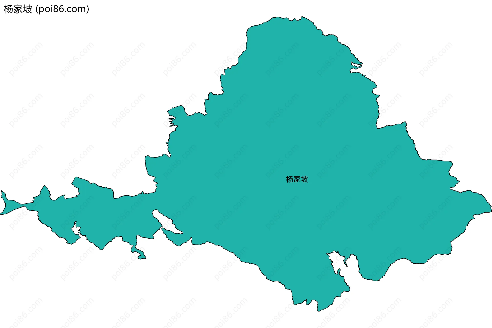 杨家坡边界地图