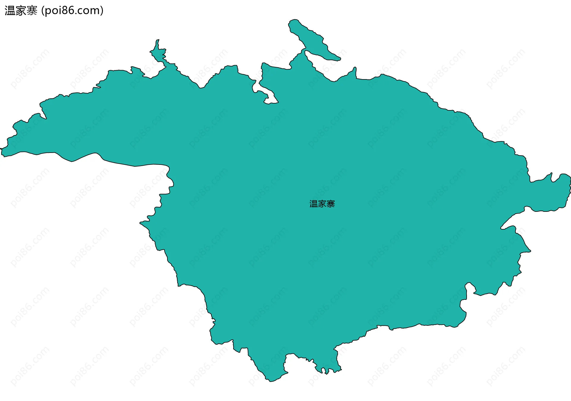 温家寨边界地图