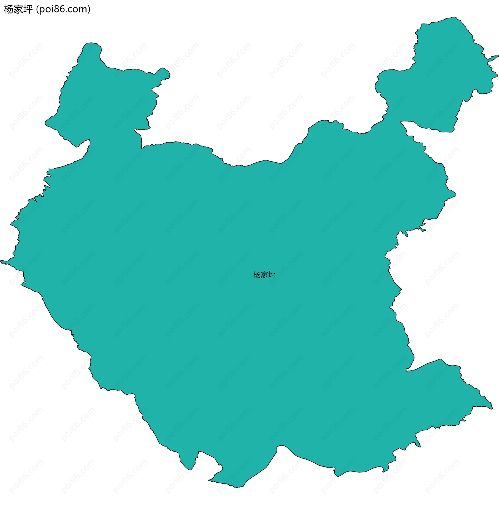 杨家坪边界地图