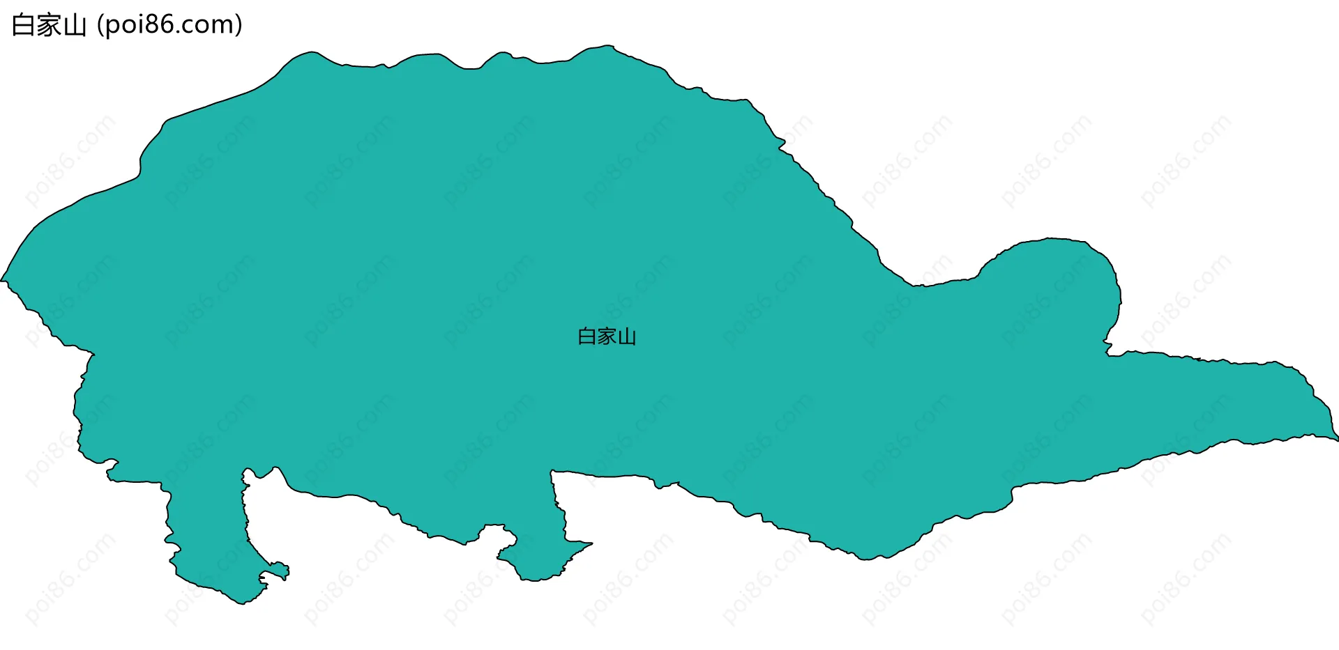 白家山边界地图