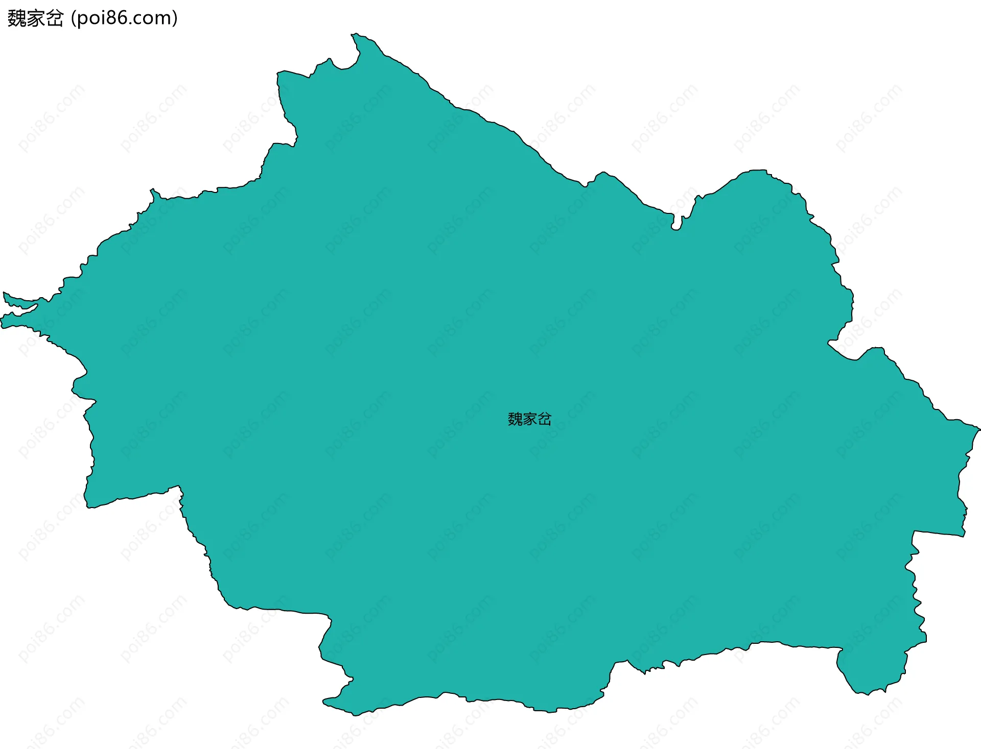 魏家岔边界地图