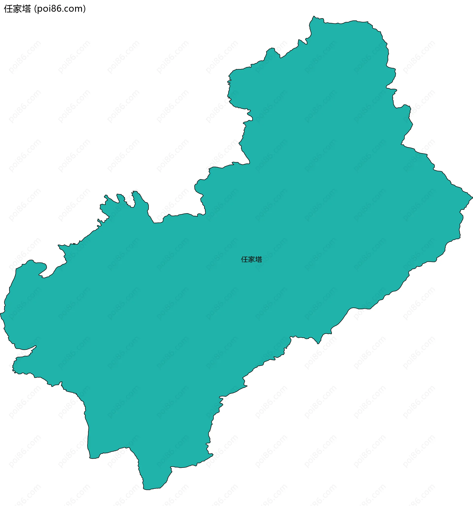 任家塔边界地图
