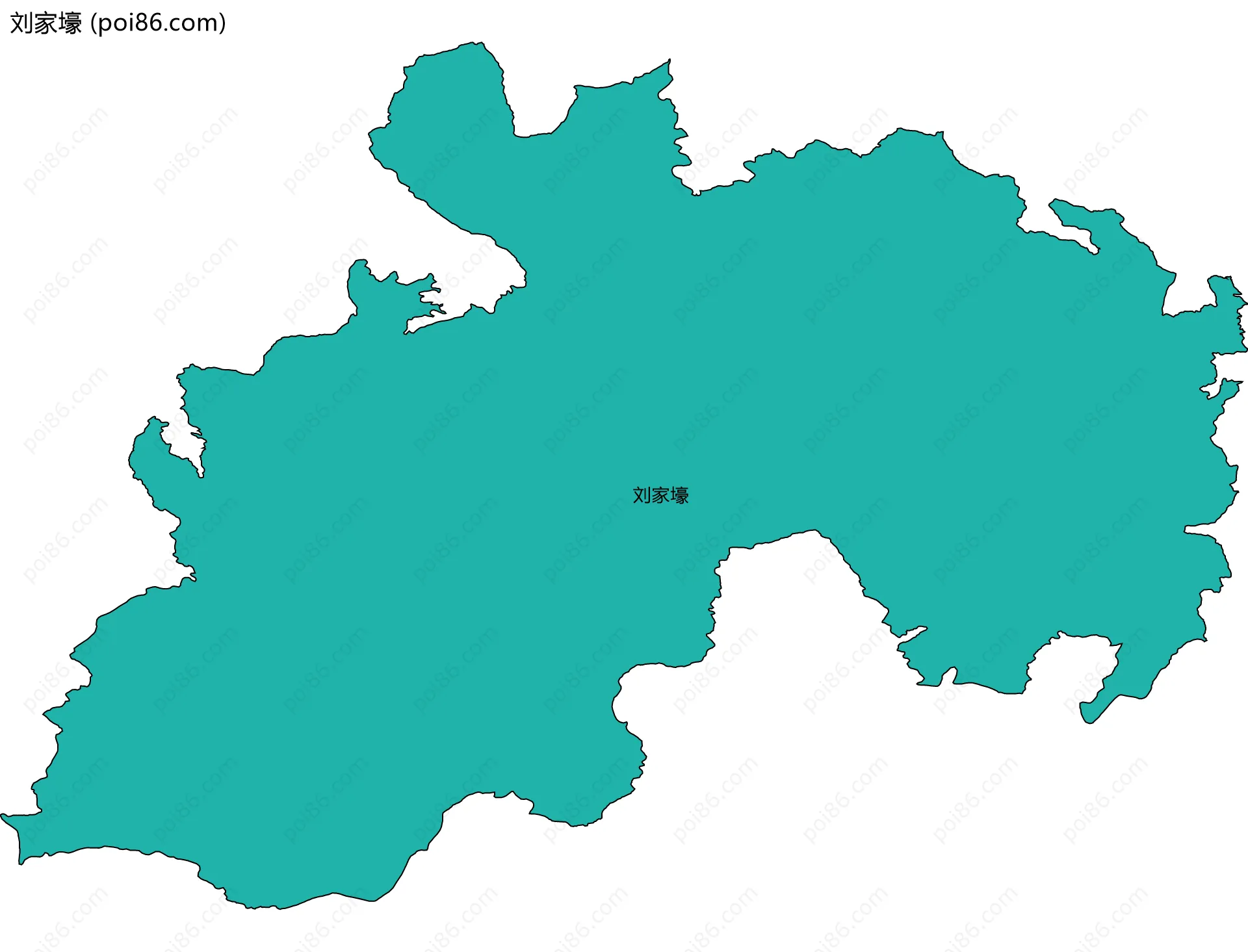 刘家壕边界地图