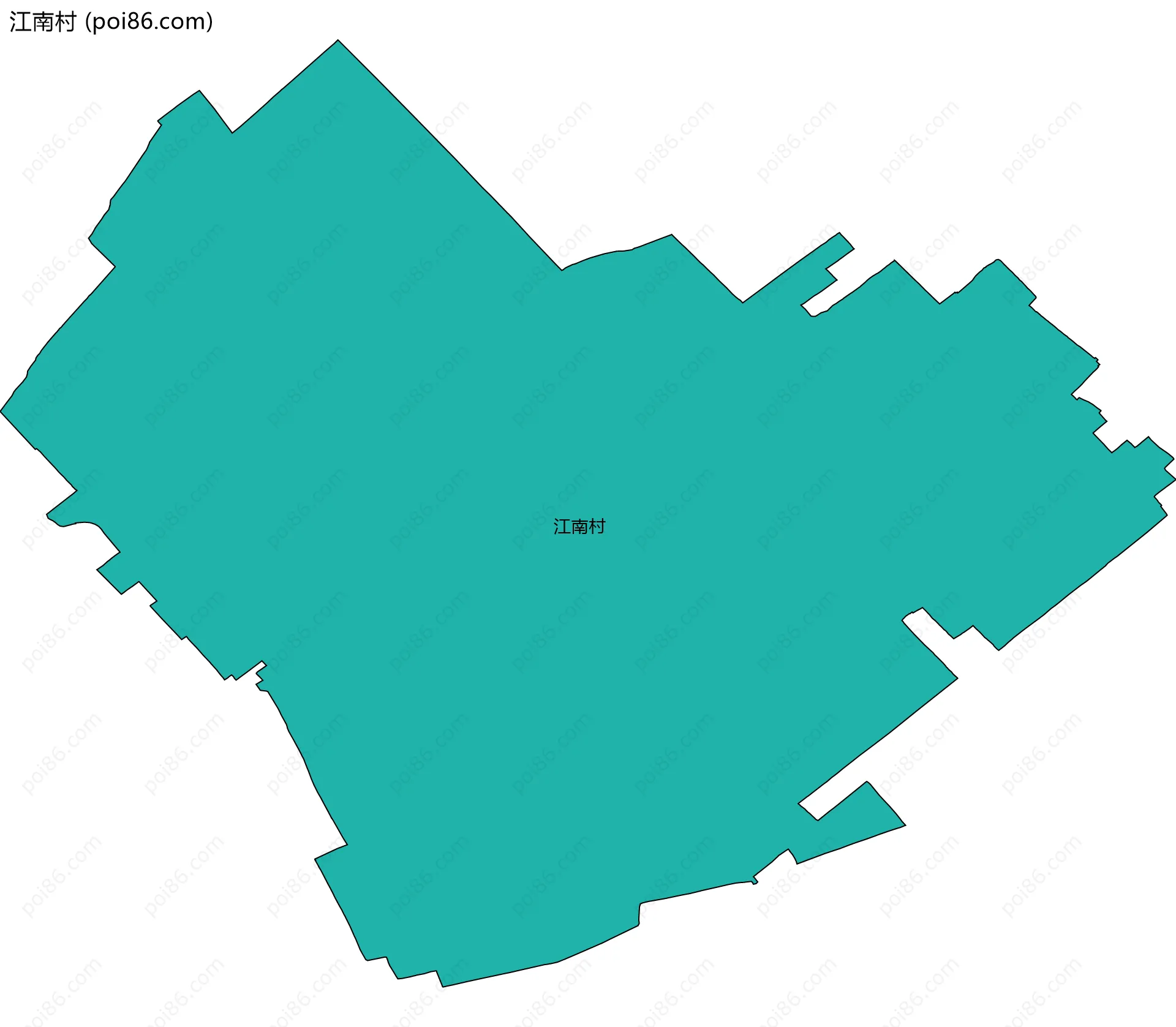 江南村边界地图