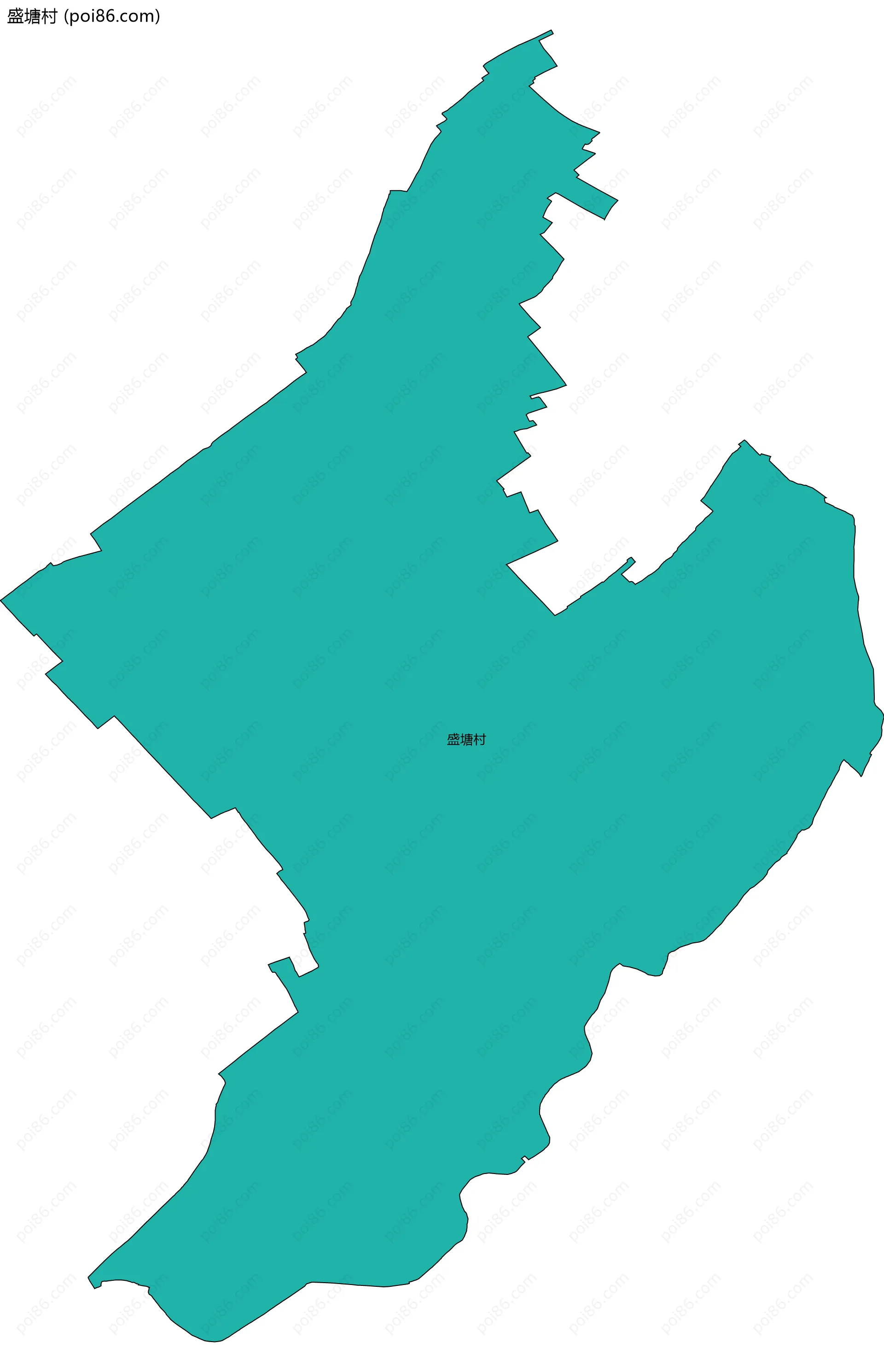 盛塘村边界地图