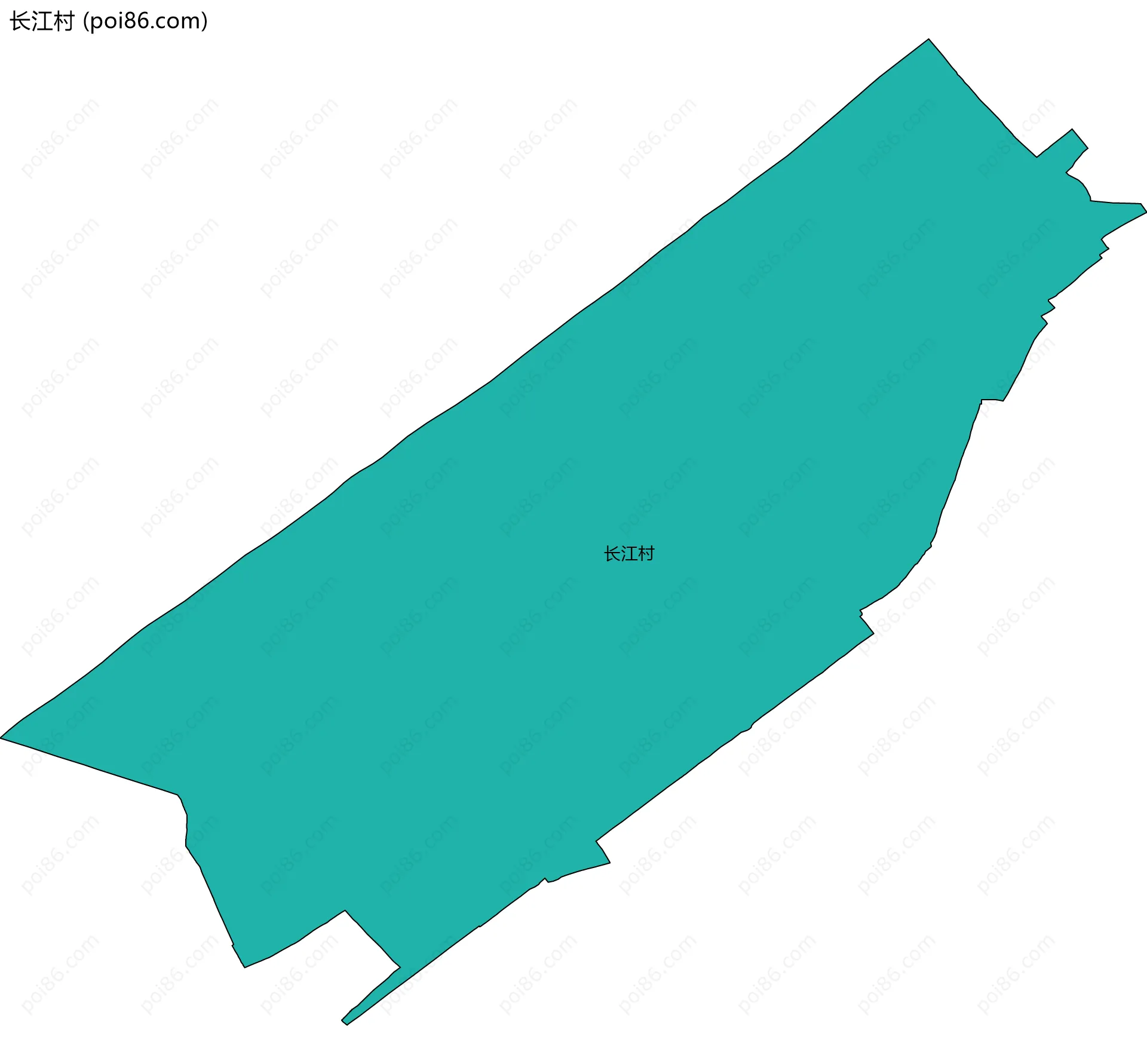 长江村边界地图