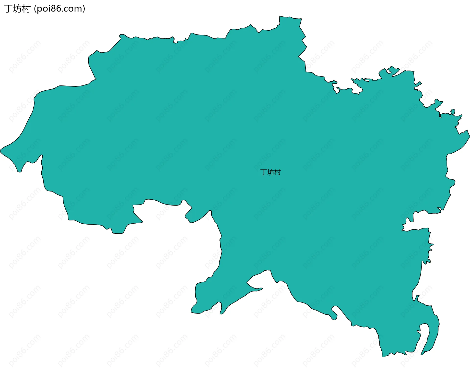 丁坊村边界地图