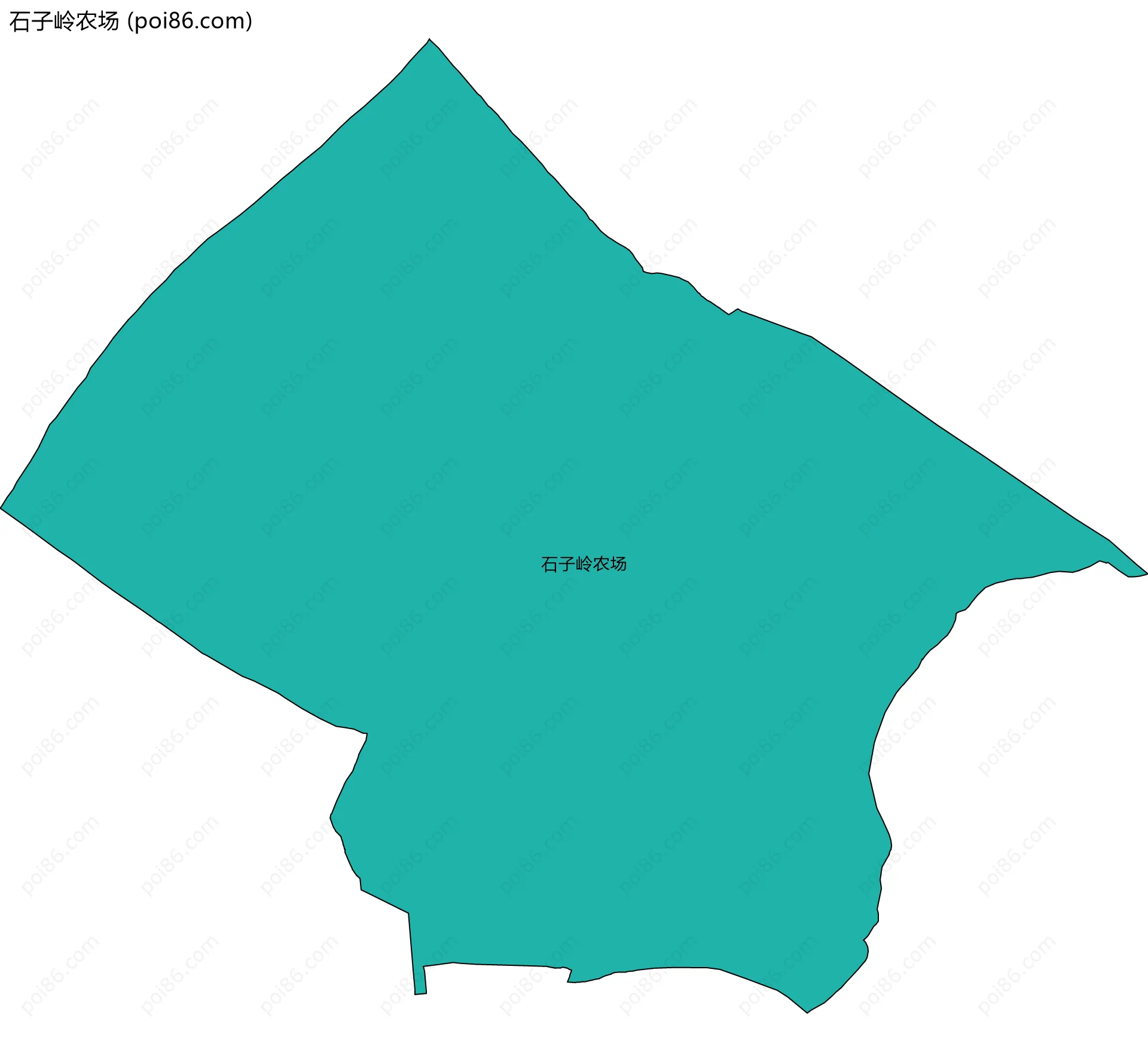 石子岭农场边界地图