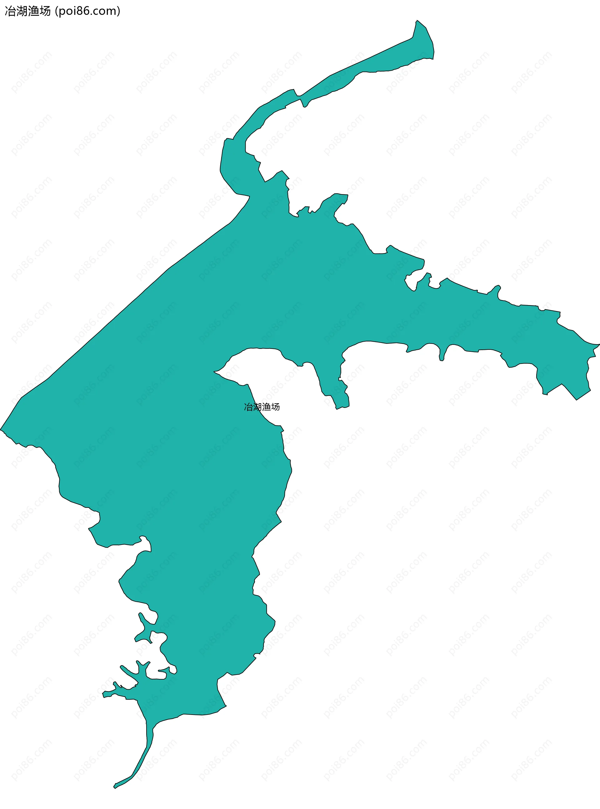 冶湖渔场边界地图