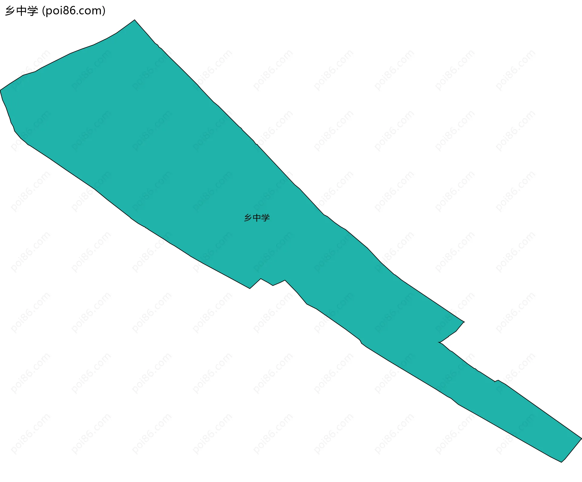 乡中学边界地图