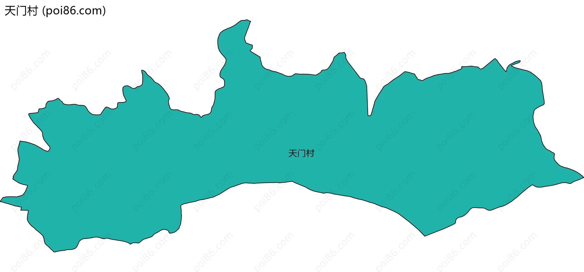 天门村边界地图