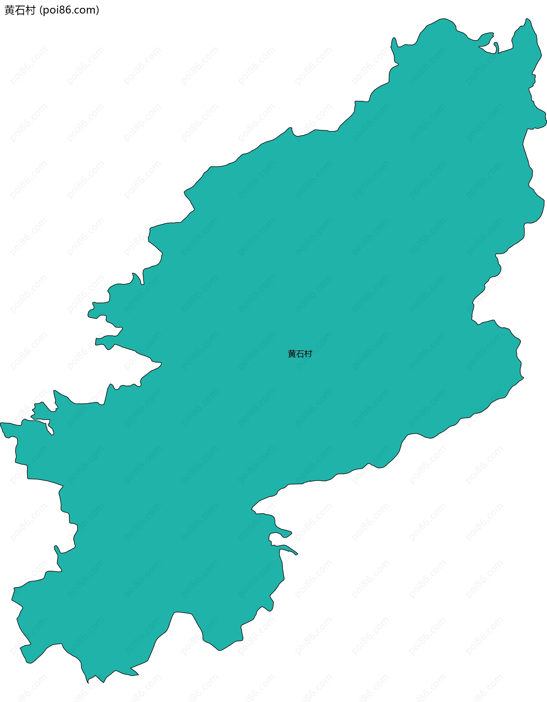 黄石村边界地图