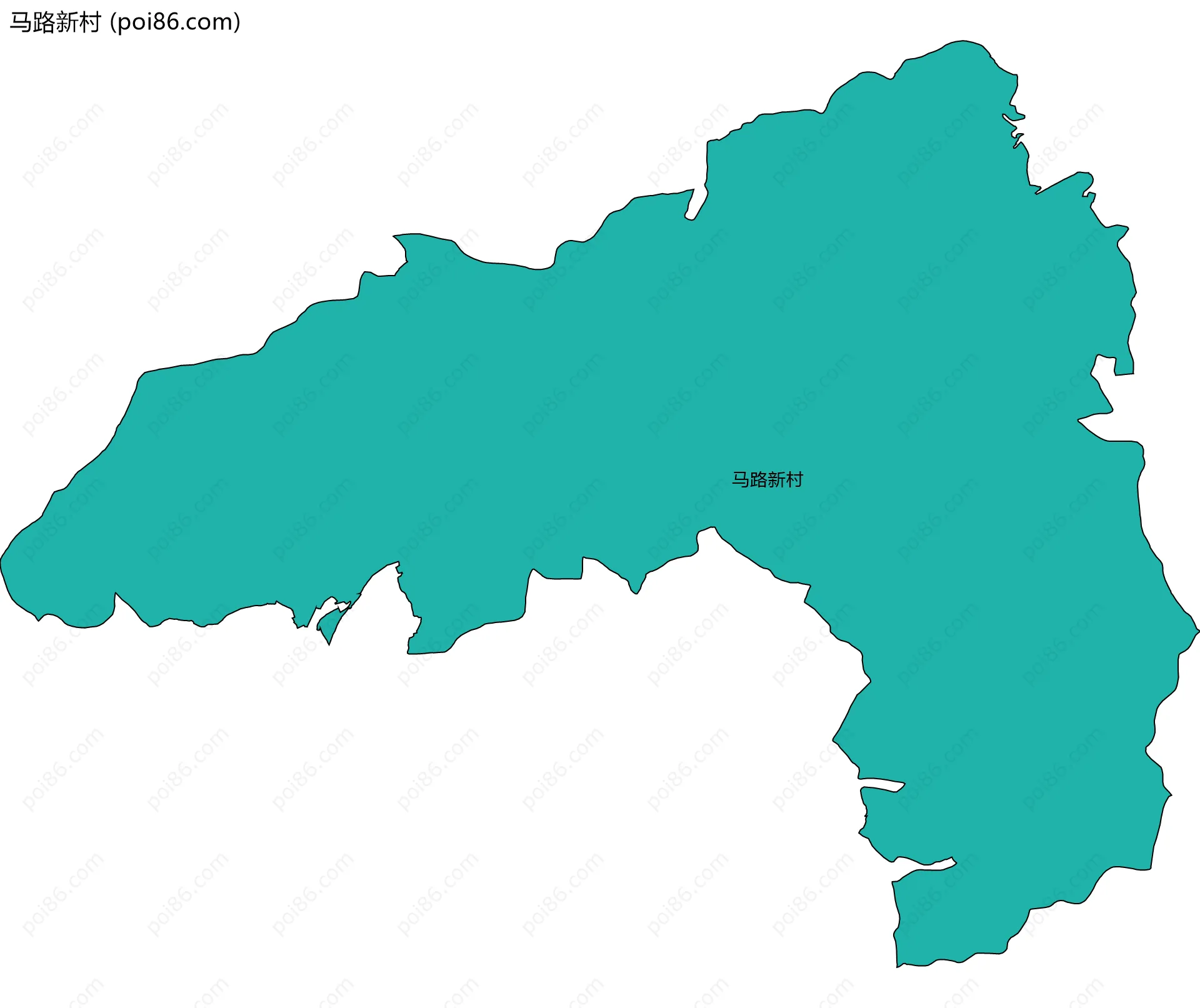 马路新村边界地图