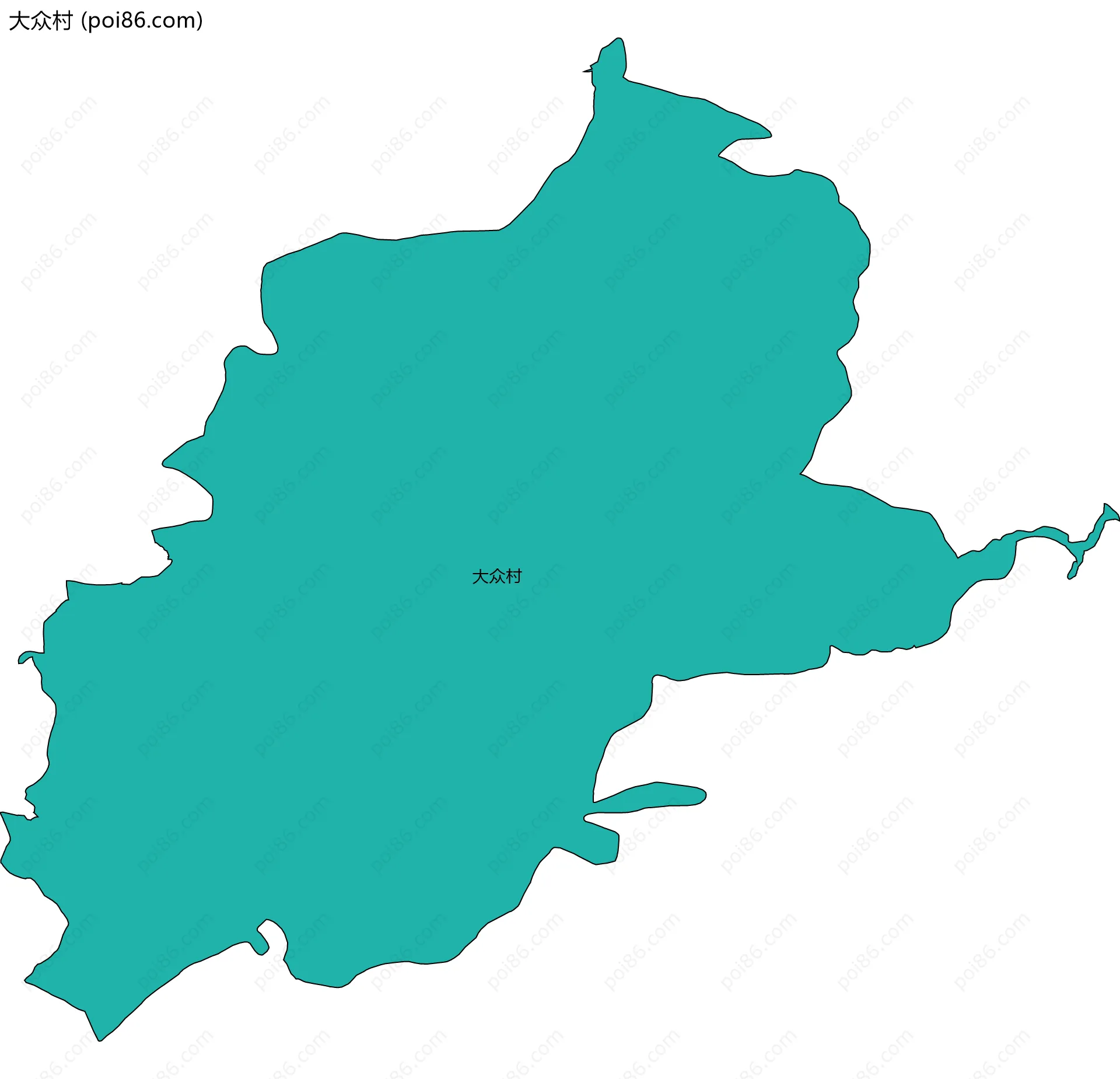 大众村边界地图