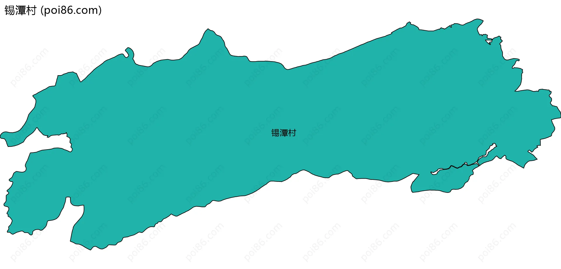 锡潭村边界地图