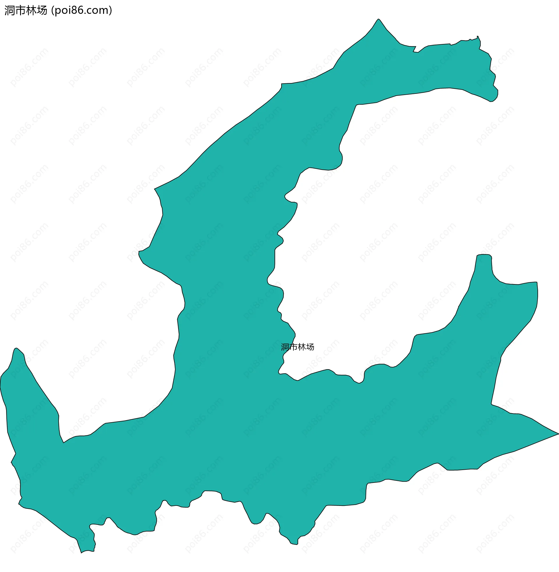 洞市林场边界地图