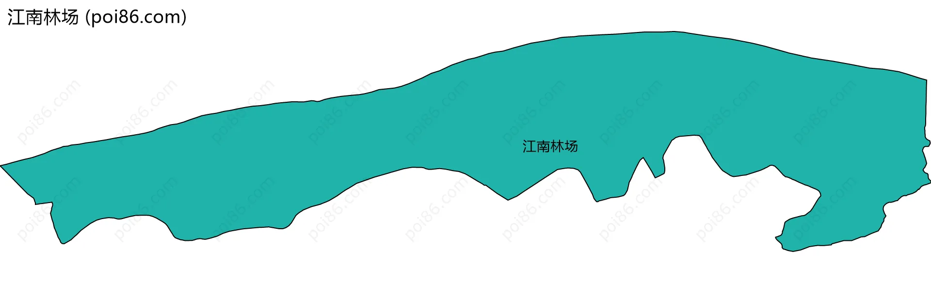 江南林场边界地图