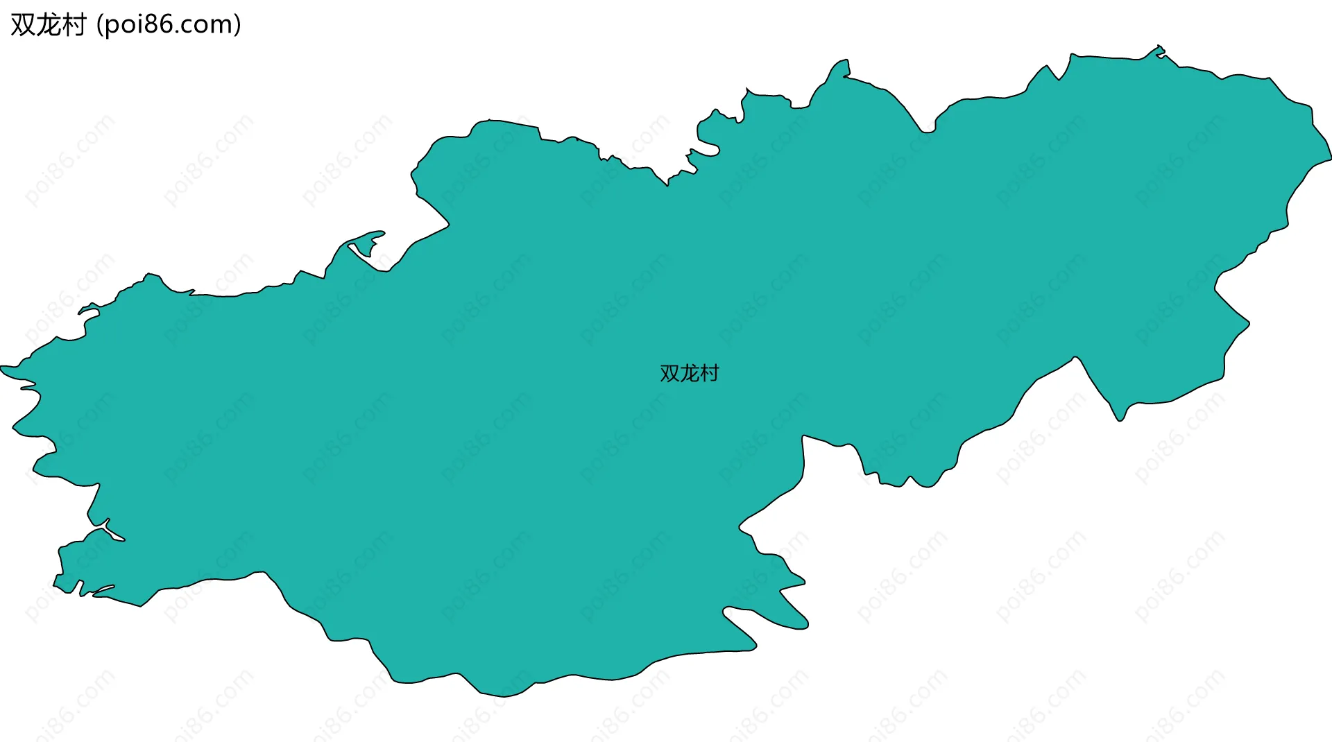 双龙村边界地图