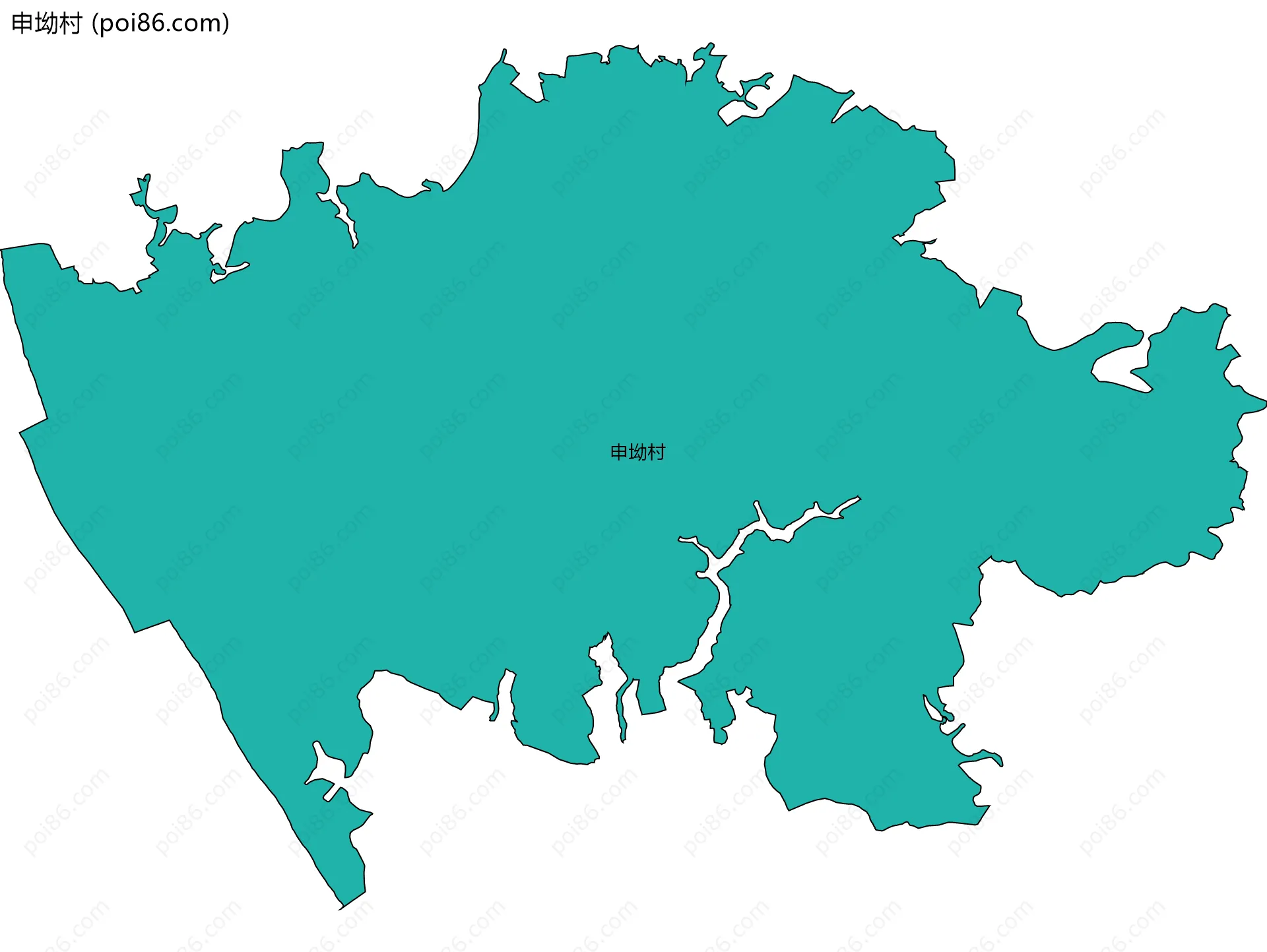 申坳村边界地图