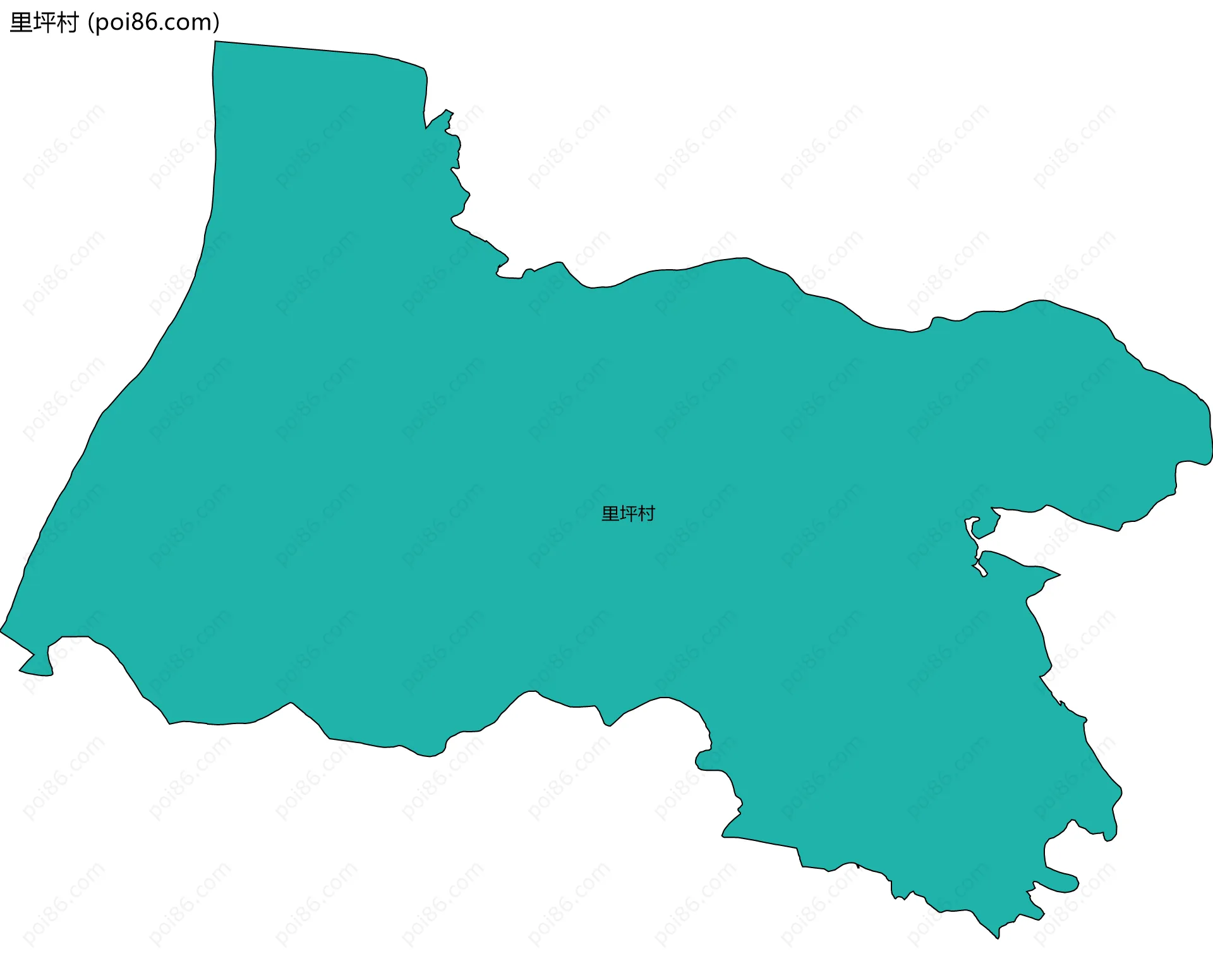 里坪村边界地图