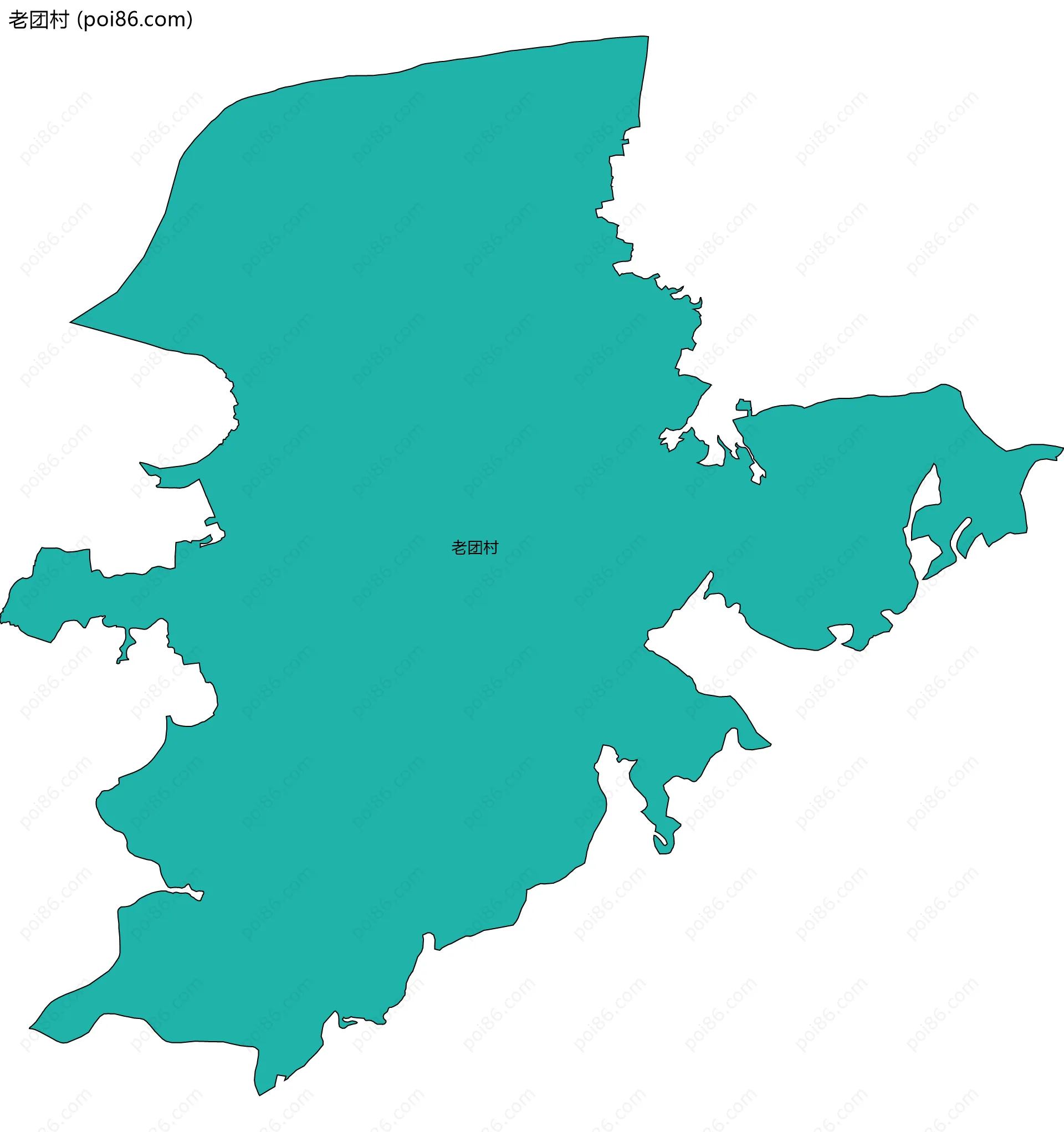 老团村边界地图