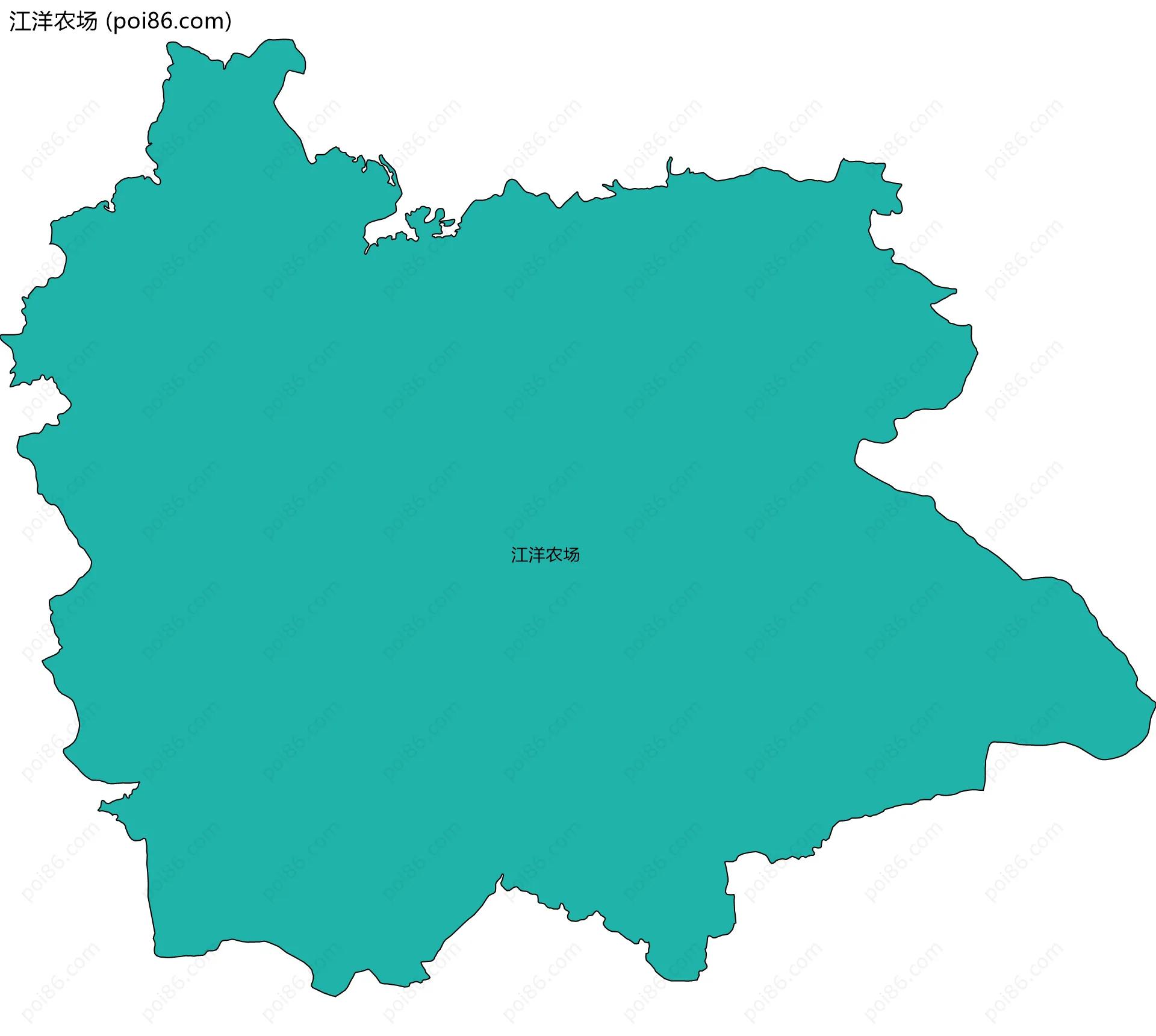 江洋农场边界地图