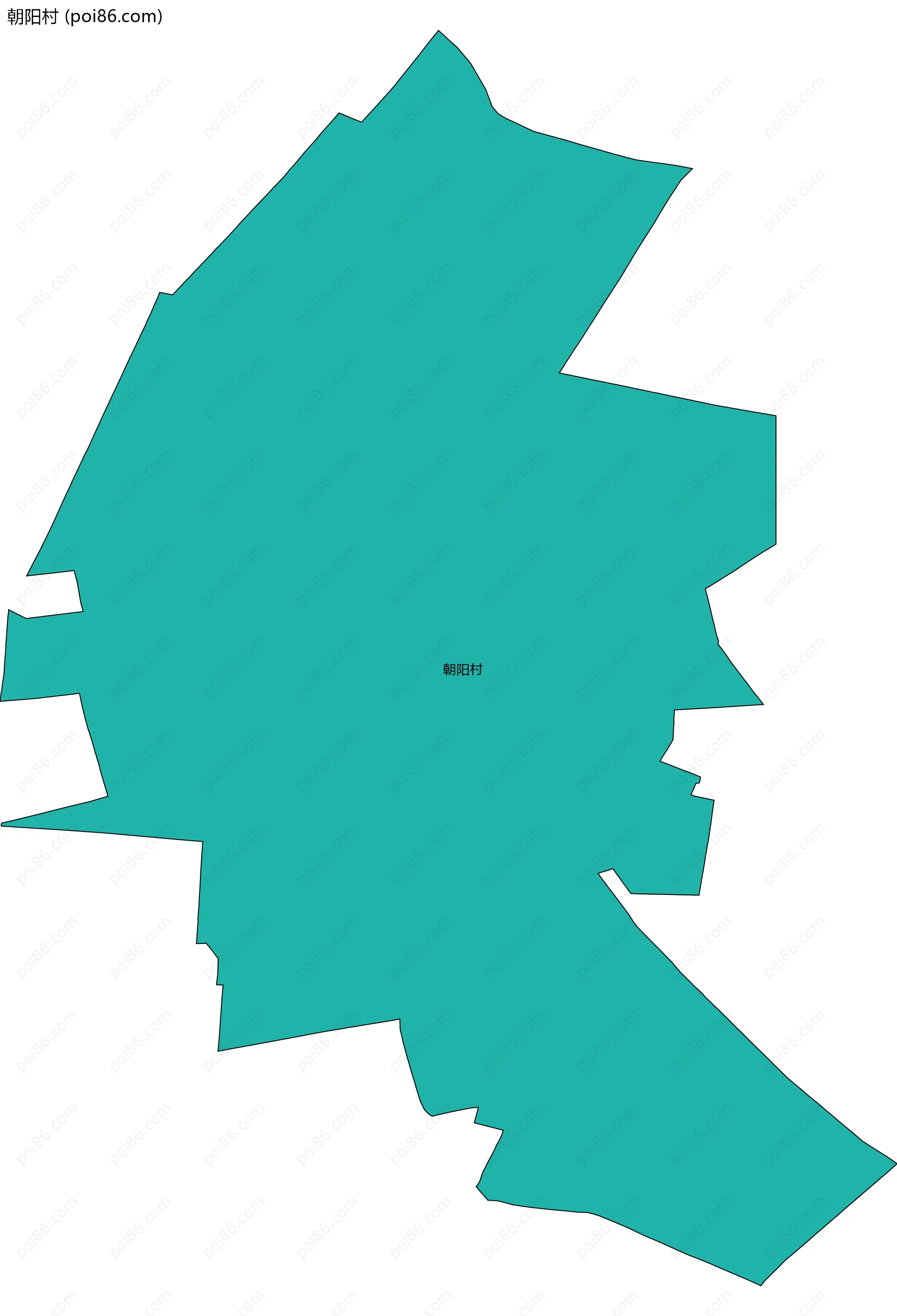 朝阳村边界地图