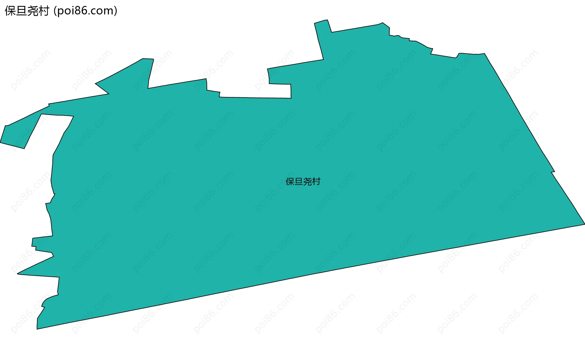 保旦尧村边界地图