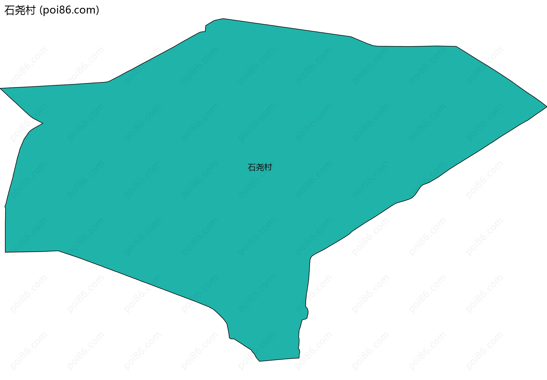 石尧村边界地图