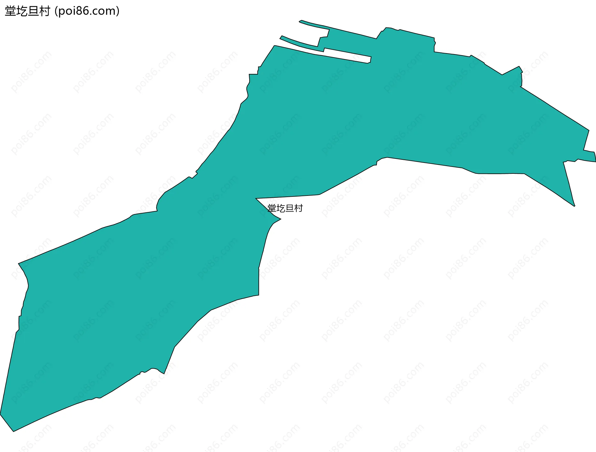 堂圪旦村边界地图