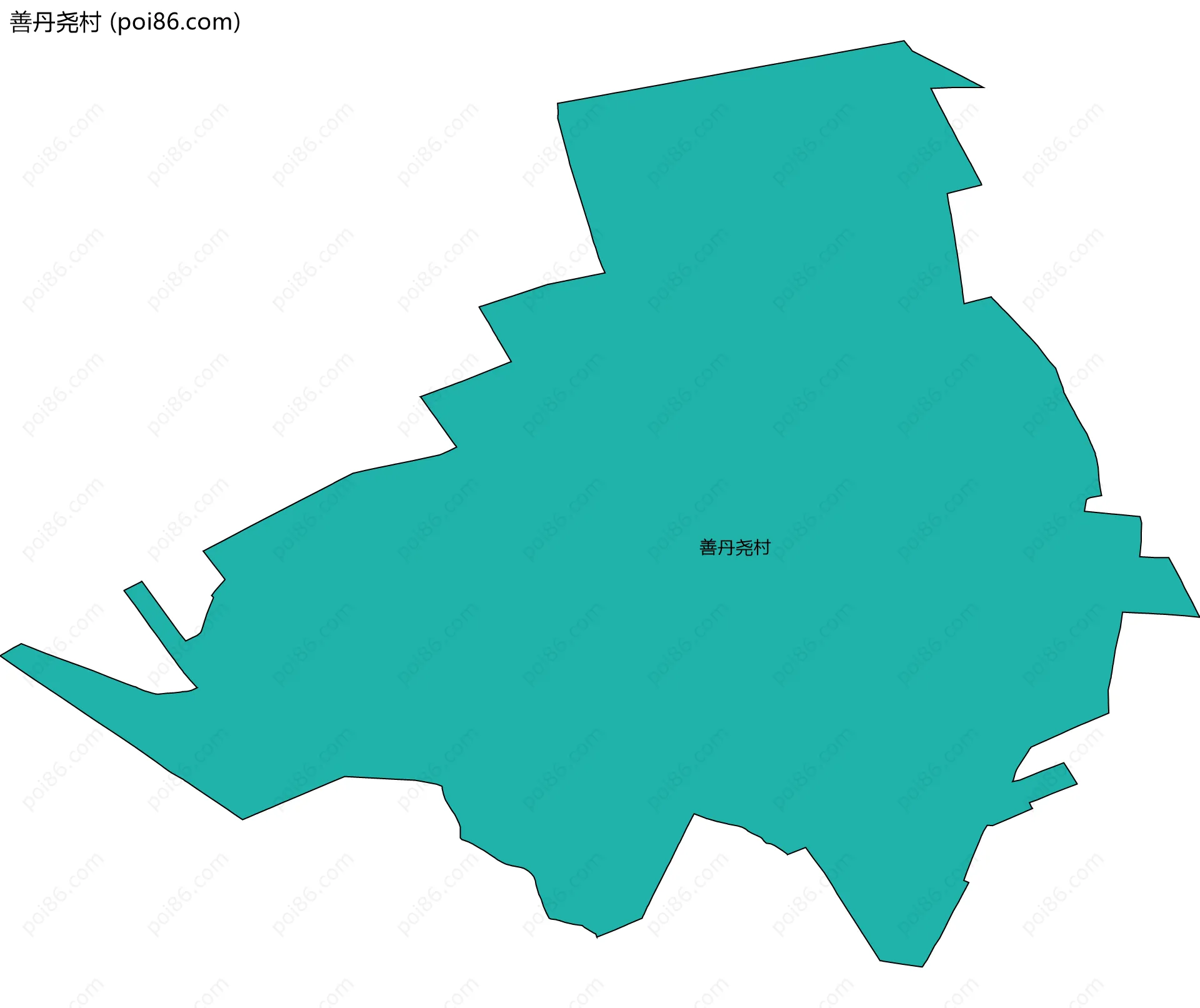 善丹尧村边界地图