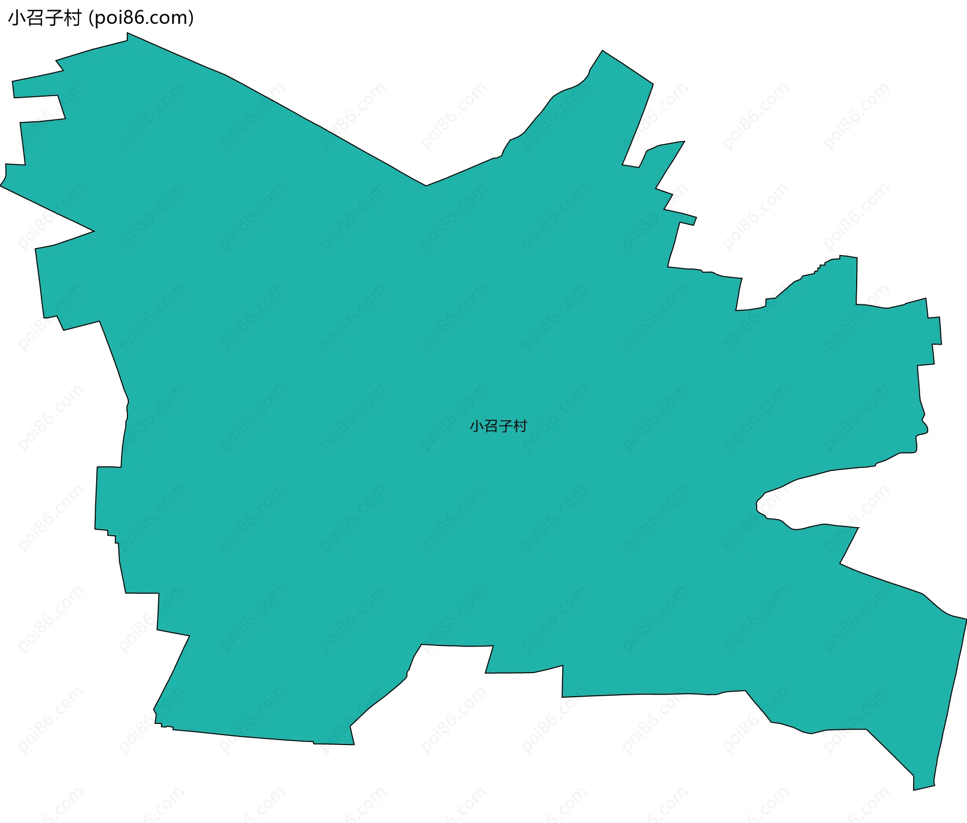 小召子村边界地图