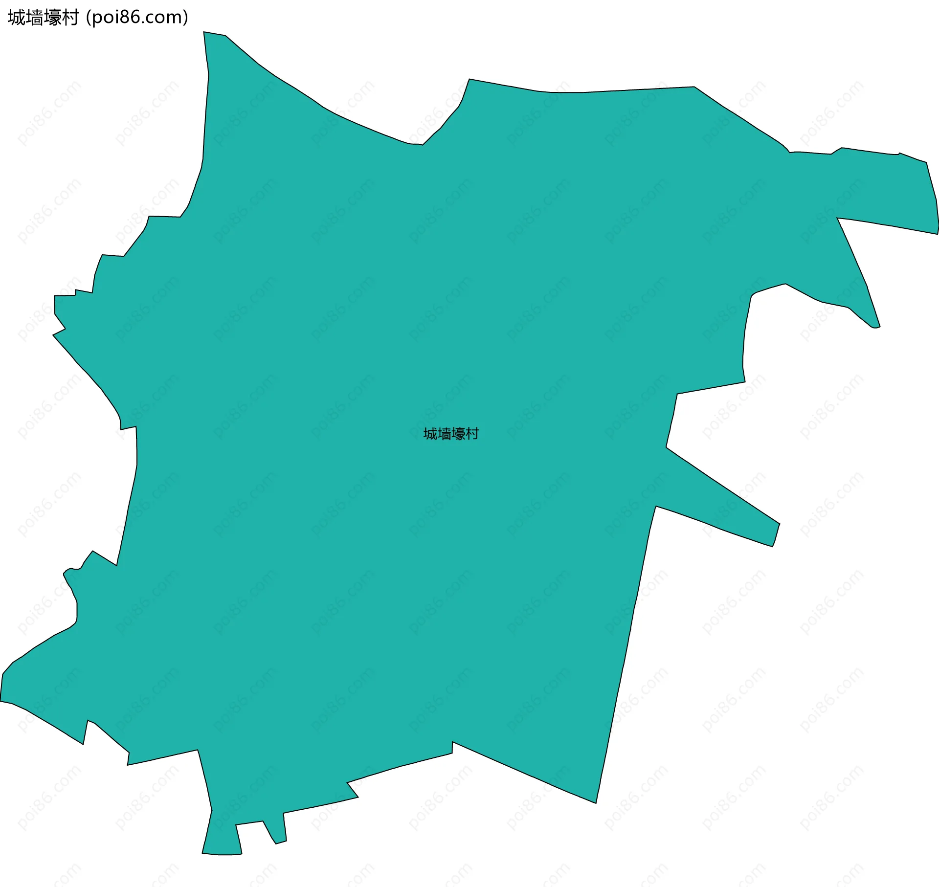 城墙壕村边界地图