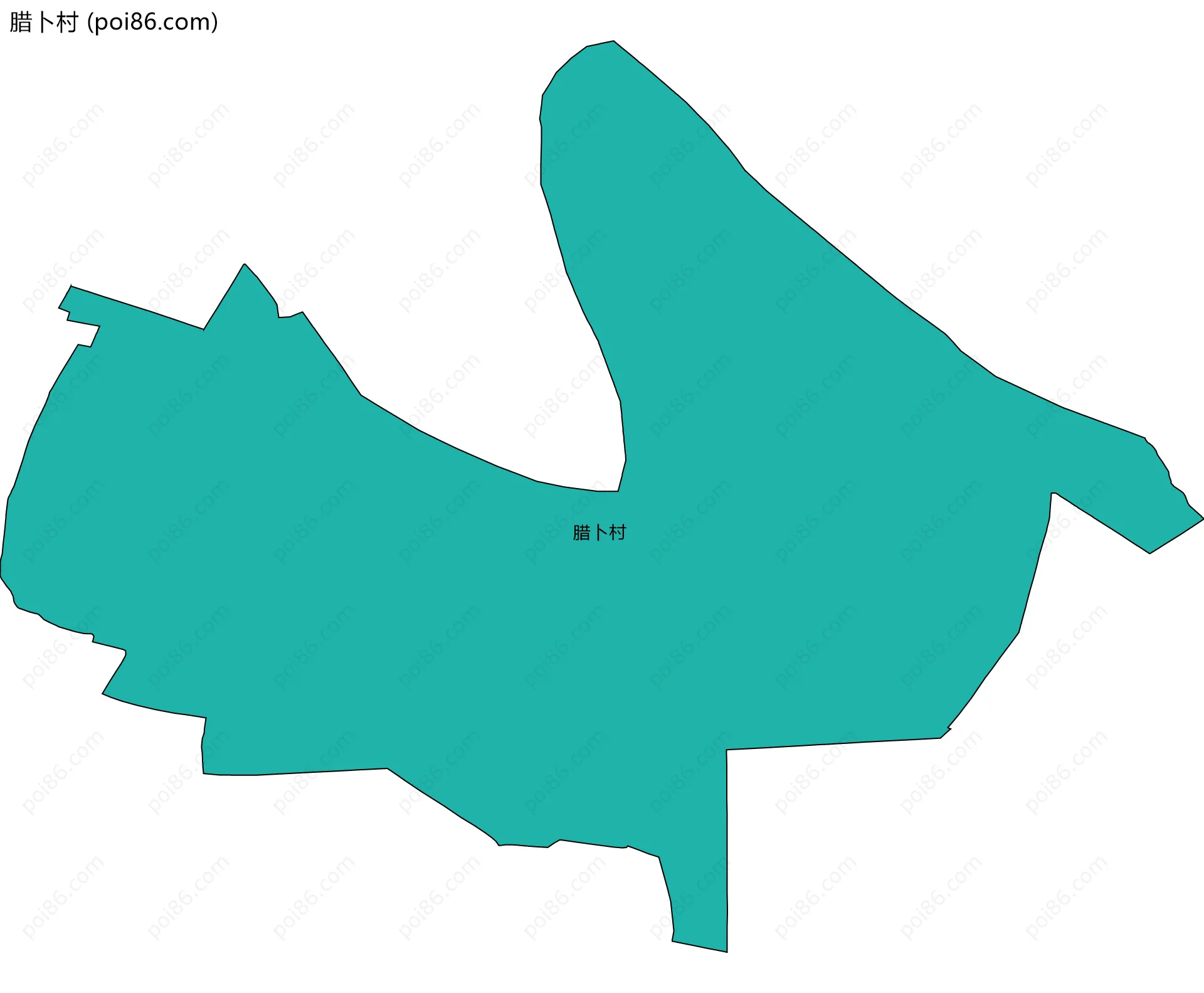 腊卜村边界地图