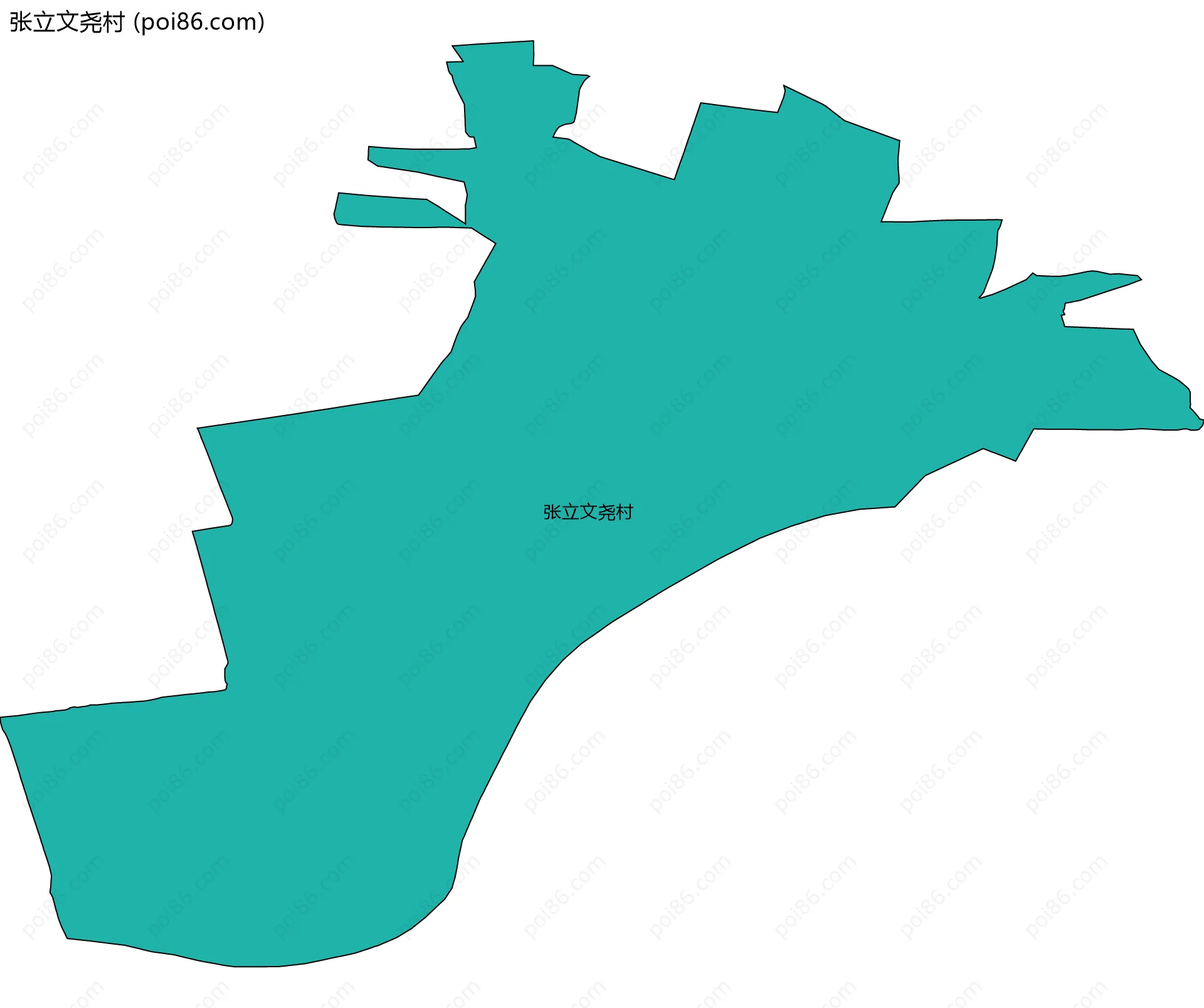 张立文尧村边界地图