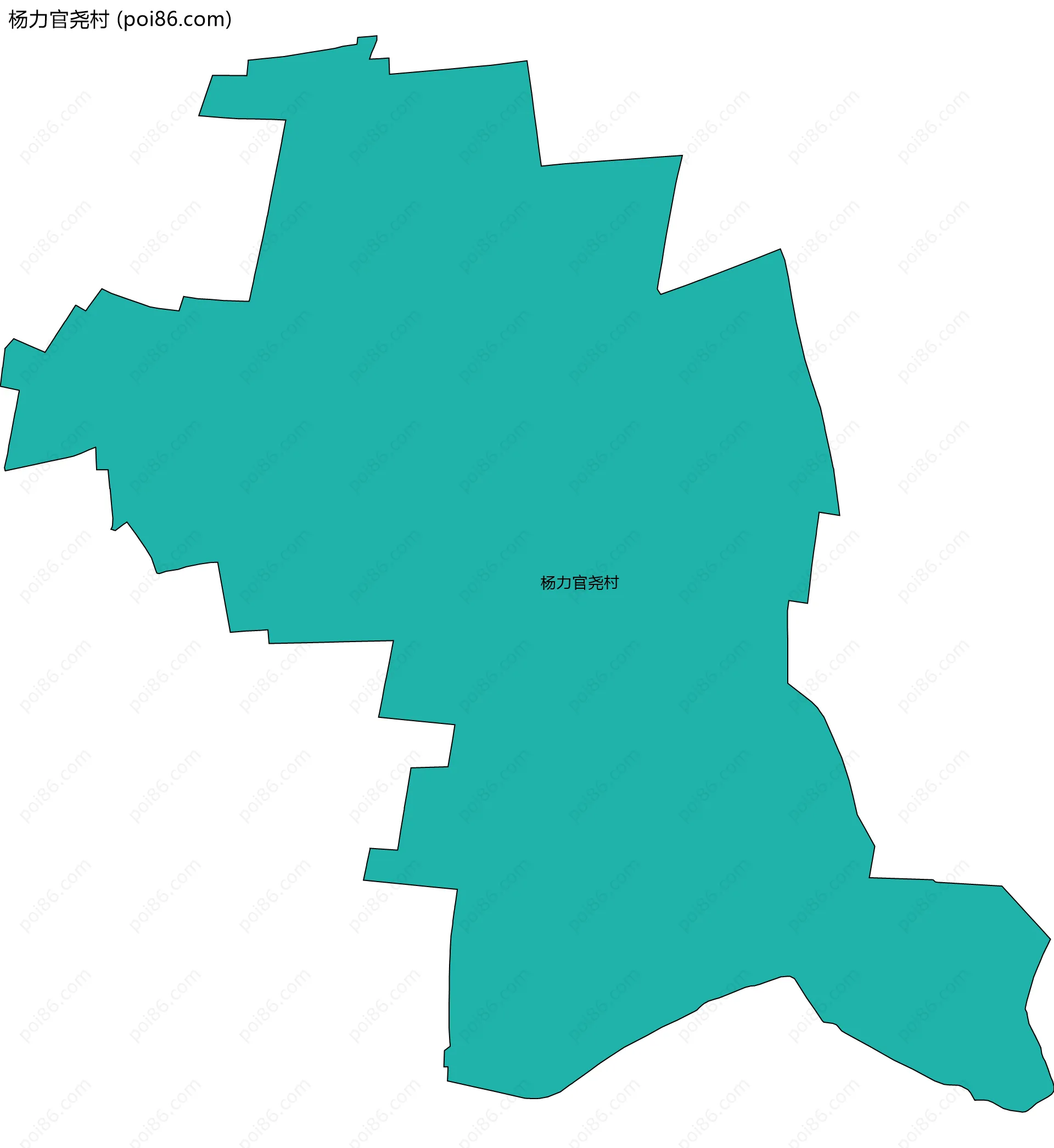 杨力官尧村边界地图