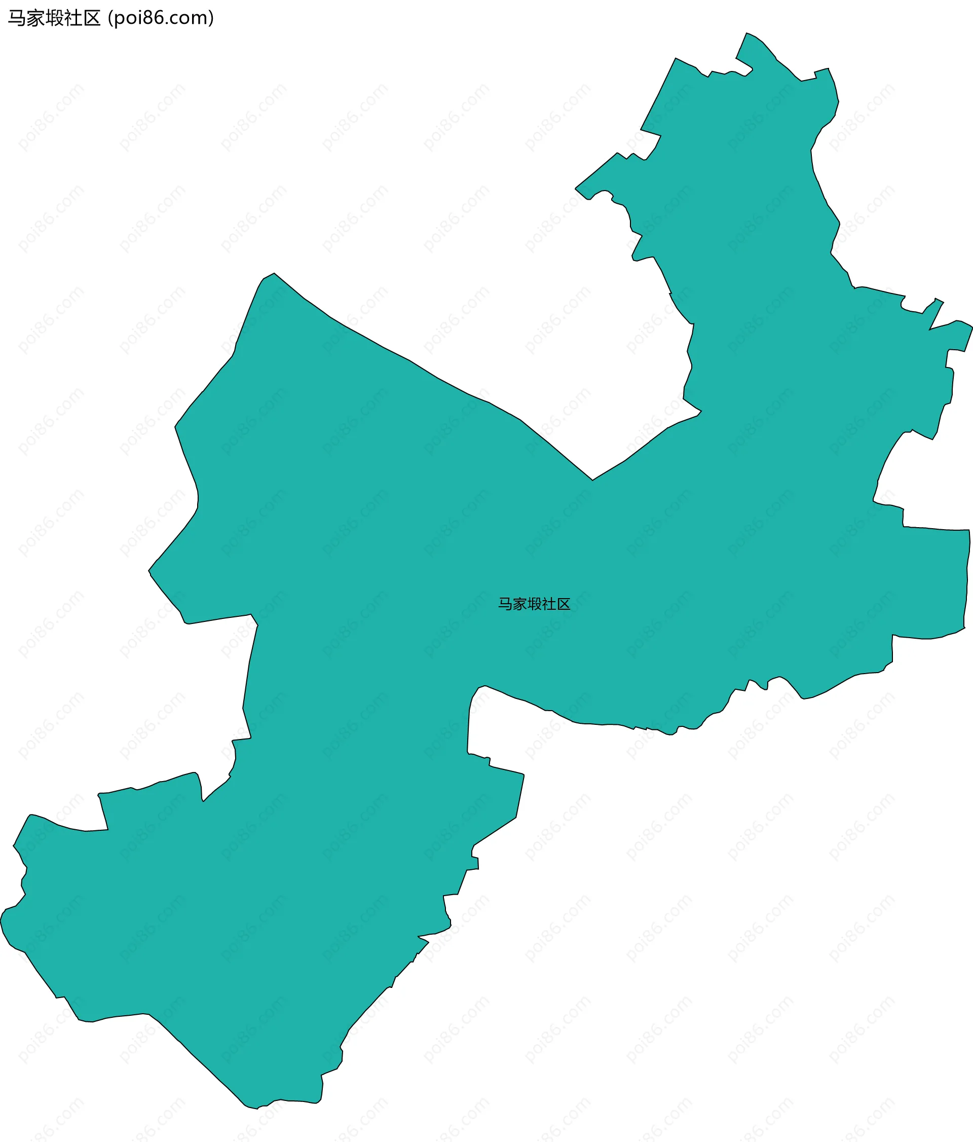 马家塅社区边界地图