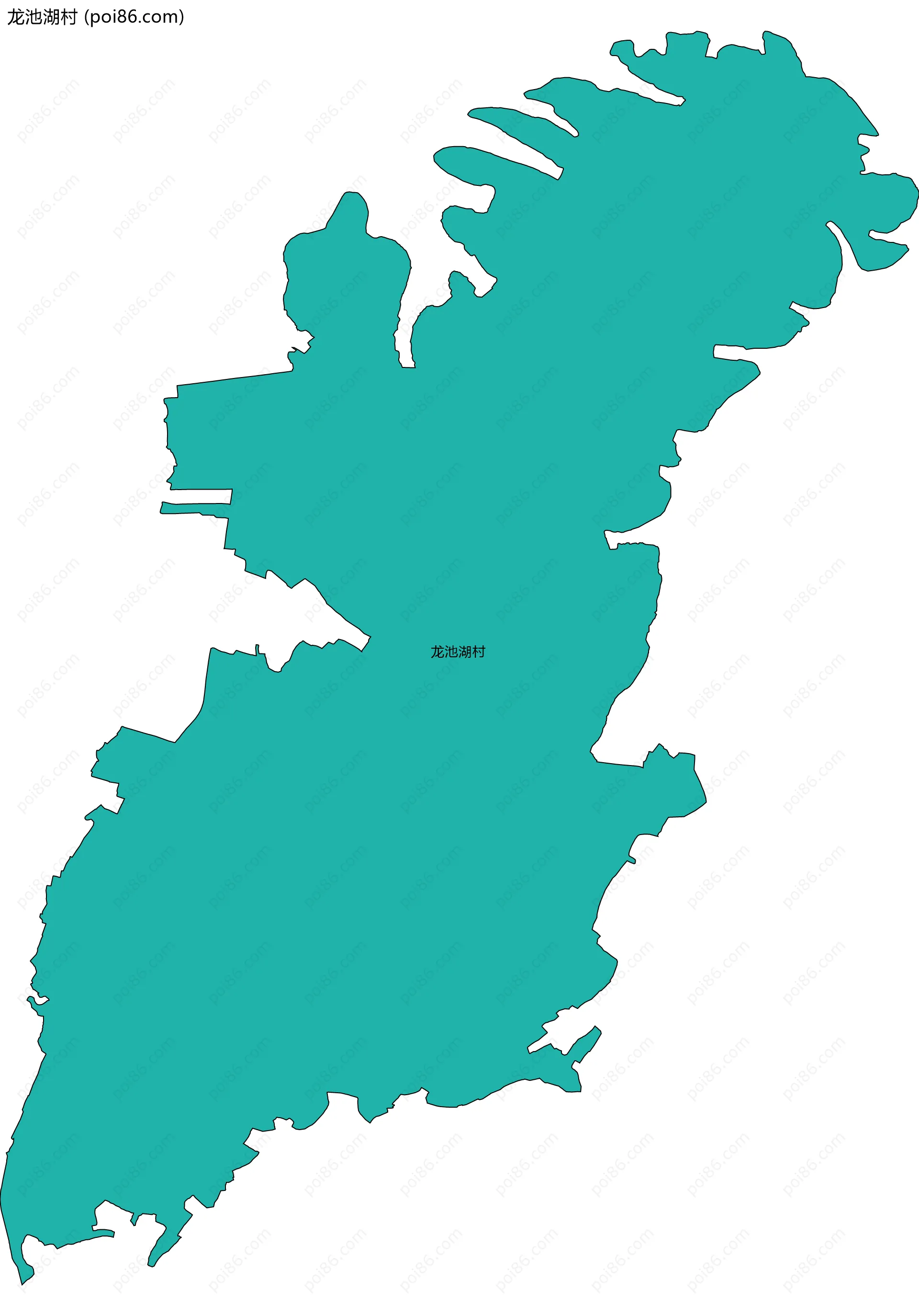 龙池湖村边界地图